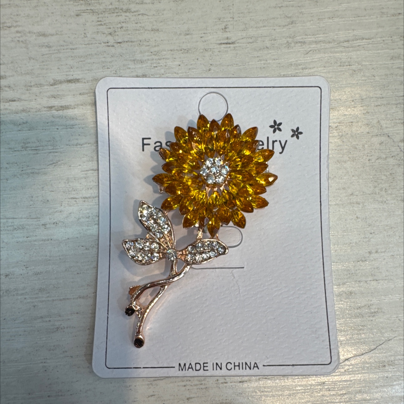 流行太阳花🌻胸针彩钻合金胸针