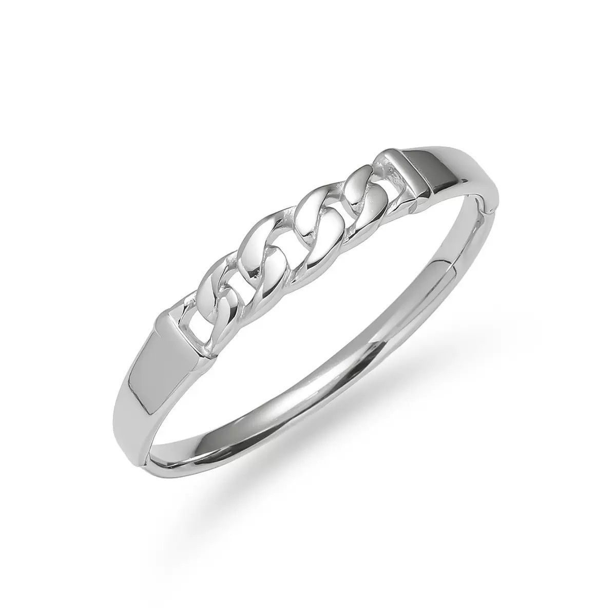 This is a versatile white K trendy and casual style bracelet made of sand gold detail image 5