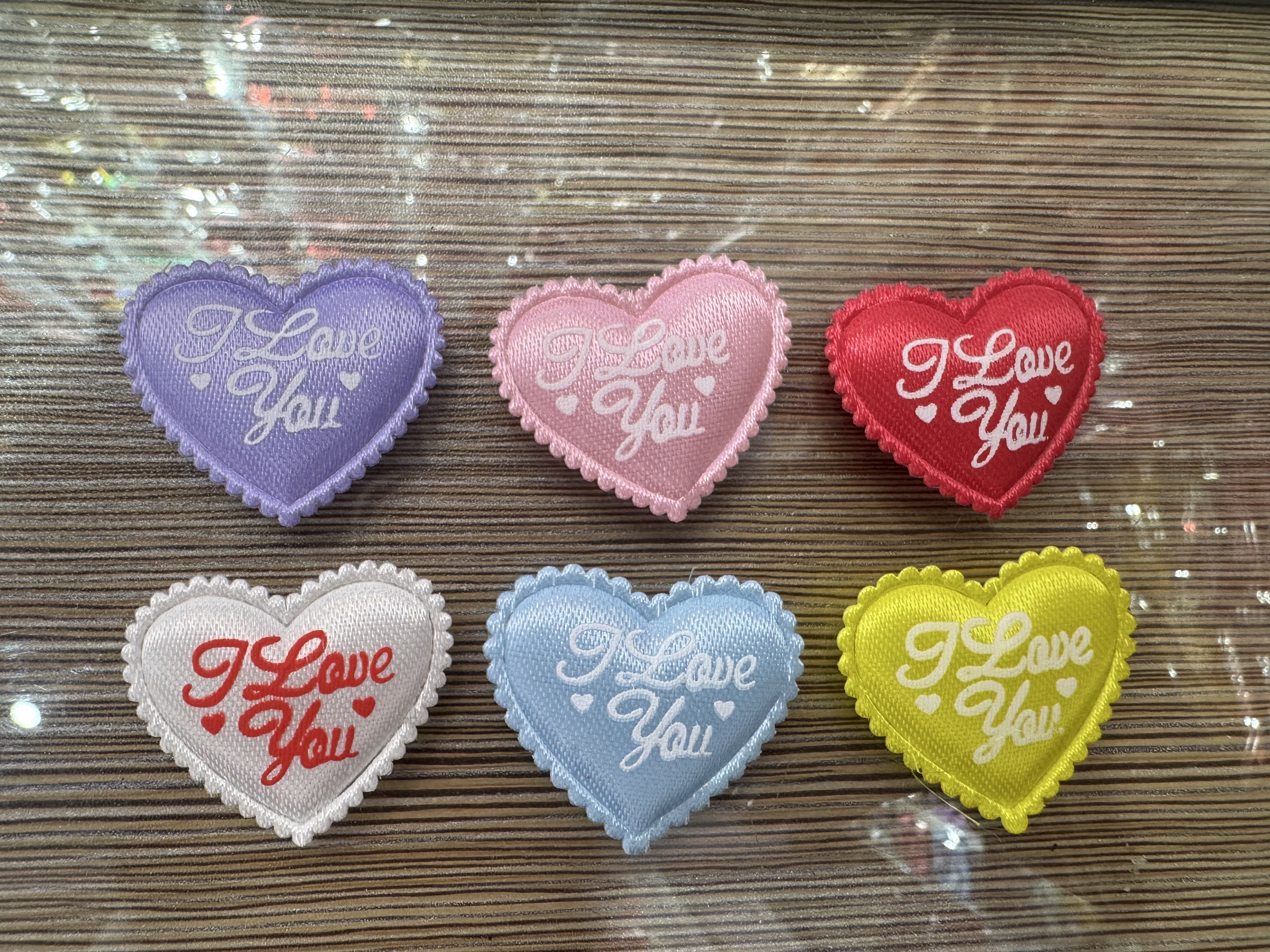 3.5公分布料桃心鲜花包装亮片工艺品制作粘合剂手工DIY材料详情图2