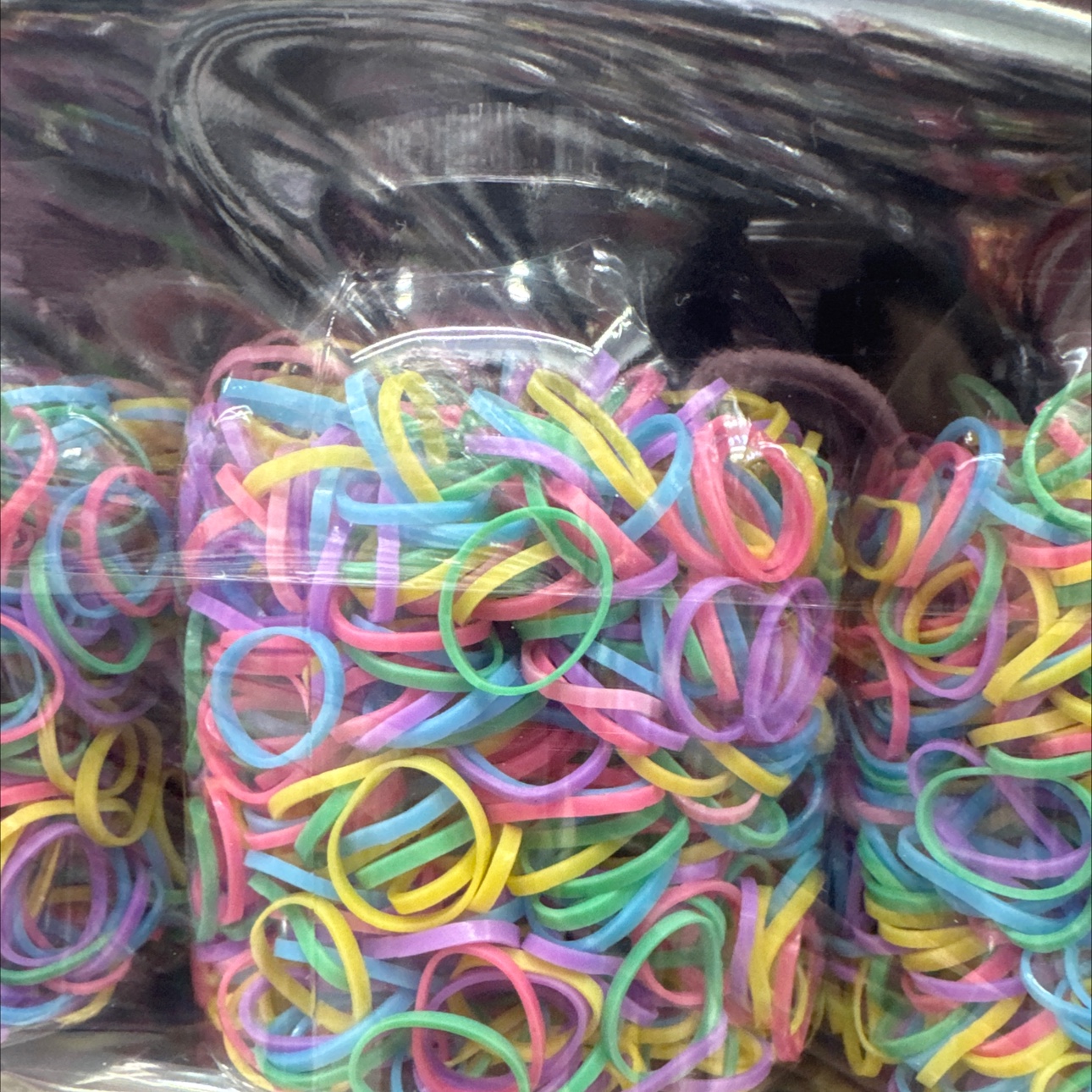 Colorful disposable rubber bands for children, hair-safe hair ties for girls and babies, small Chiu Chiu rubber bands, high-elasticity hair accessories Specification image