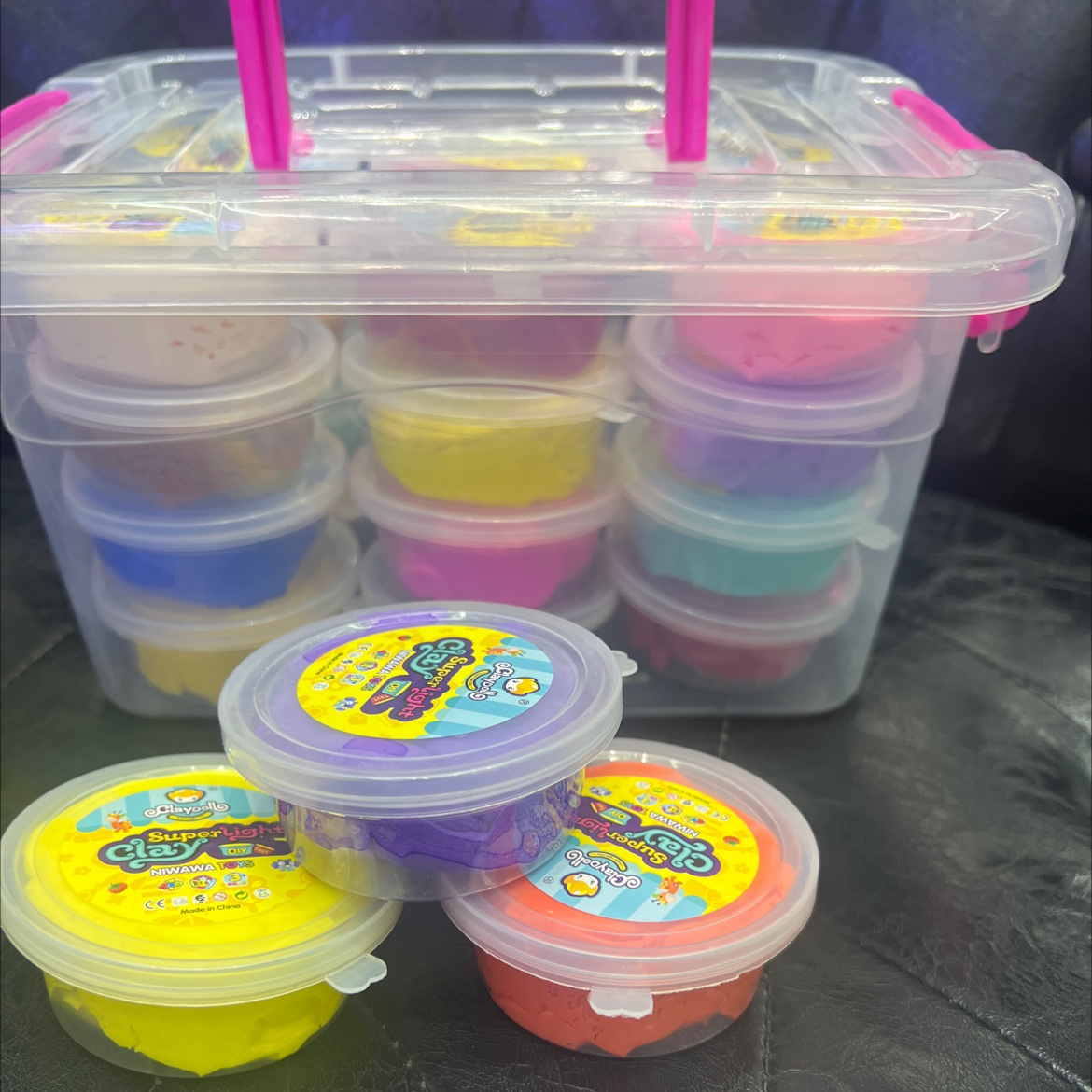 24色20克桶装套装粘土益智玩具细节图