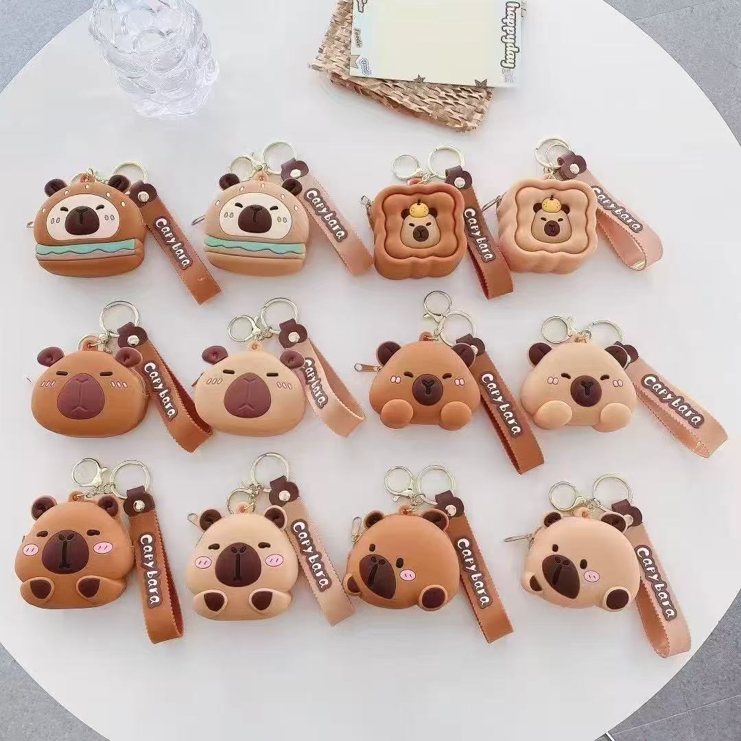 卡皮巴拉零钱包耳机包，包饰品饰品