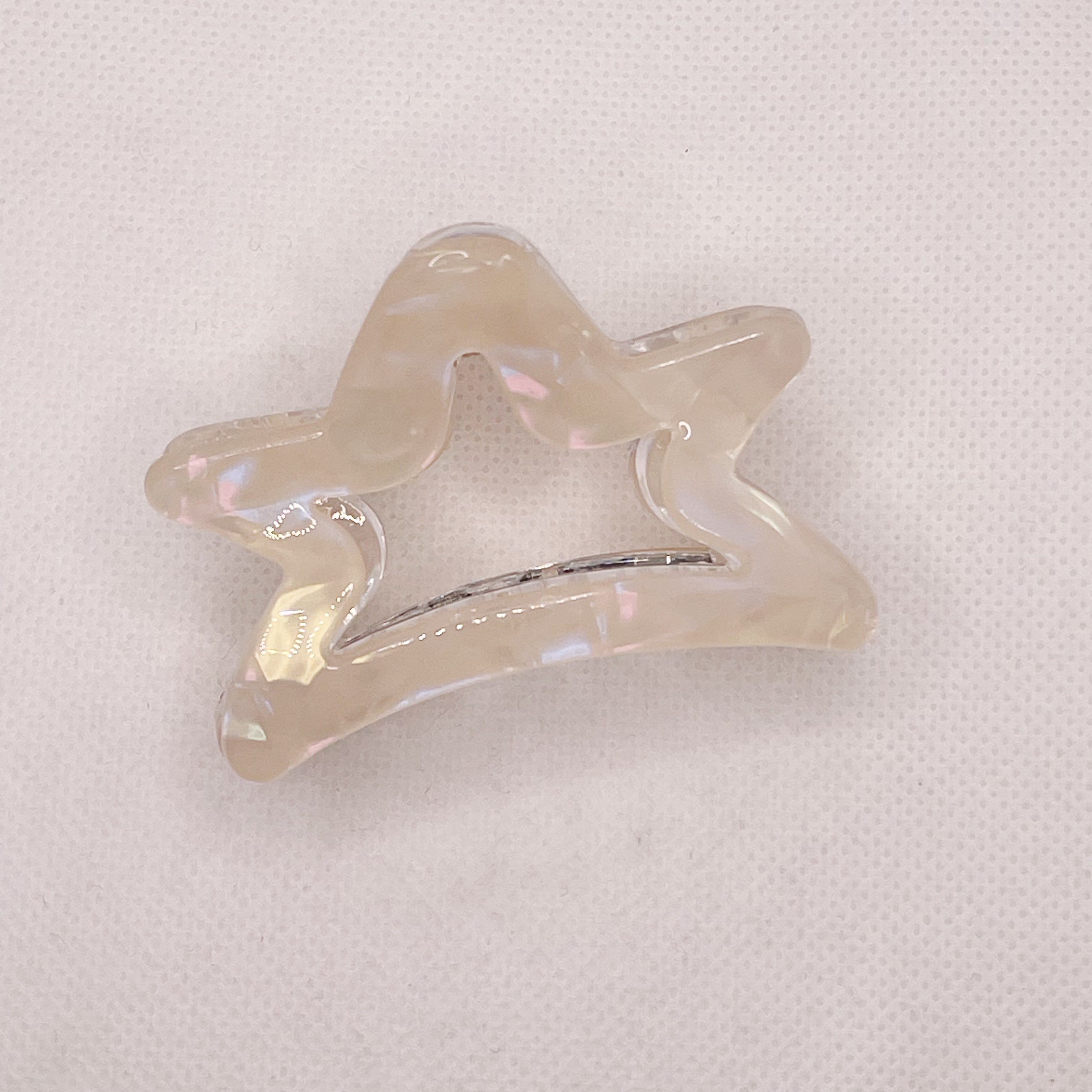 Mermaid Girl's colorful claw clip, five-pointed star hair clip, shark clip at the back of the head, medium size, less hair, half short hair accessory detail image 8