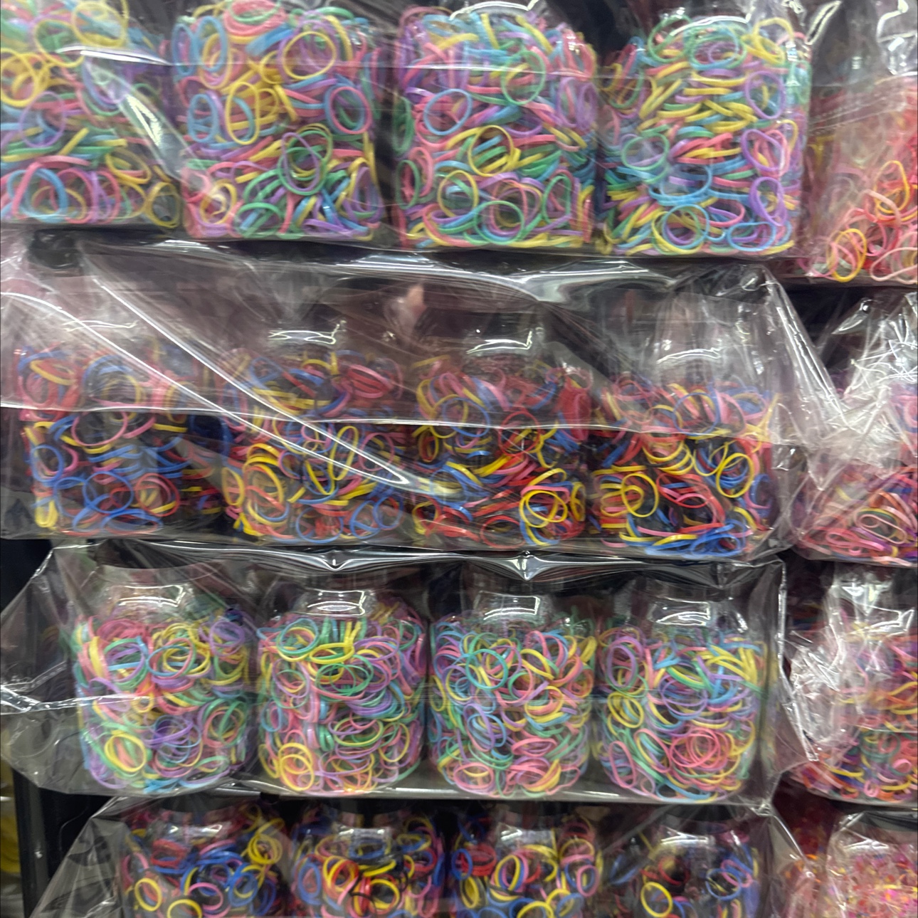 Colorful disposable rubber bands for children, hair-safe hair ties for girls and babies, small Chiu Chiu rubber bands, high-elasticity hair accessories details Picture