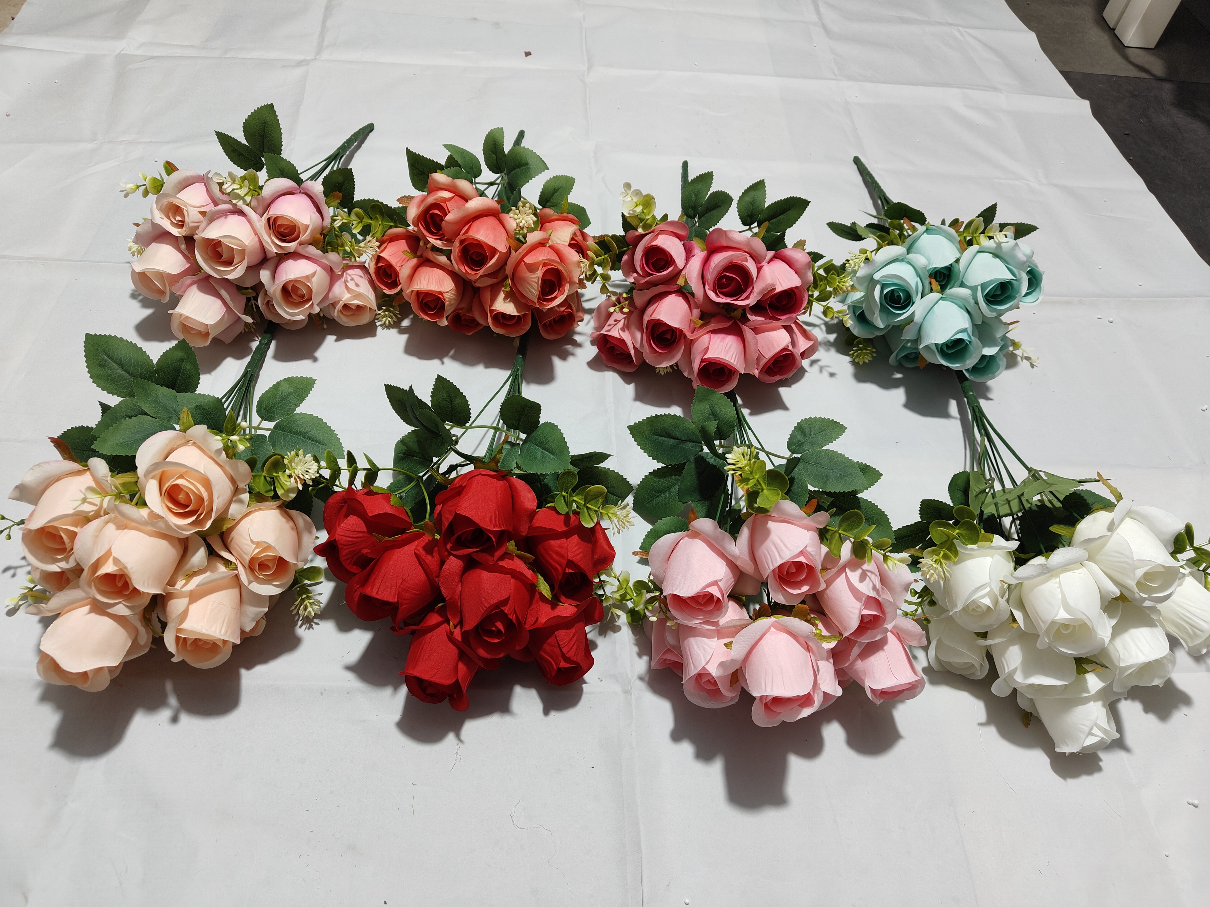 9头把束玫瑰 婚庆用品家居装饰假花