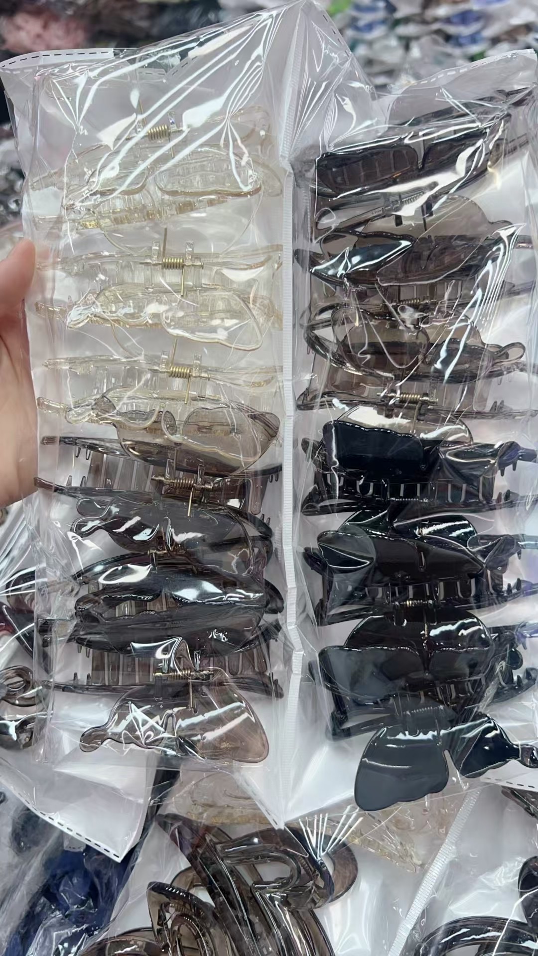 pc抓夹亚克力饰品抓夹头饰简约时尚发夹百搭发饰稳固不伤发发夹头饰抓夹发饰细节图