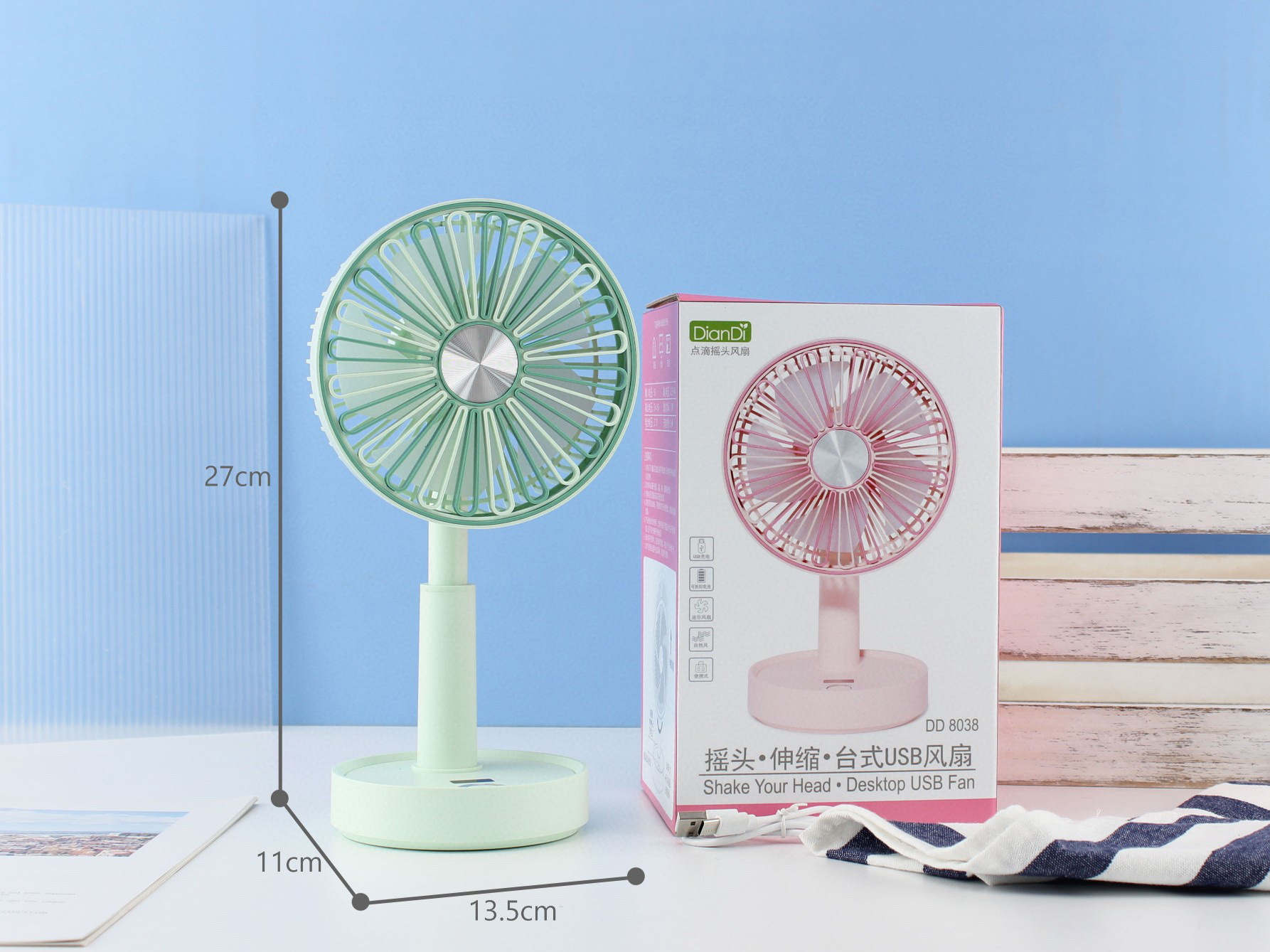DD8038A迷你手持风扇学生户外便携小风扇静音大风力长续航详情图8