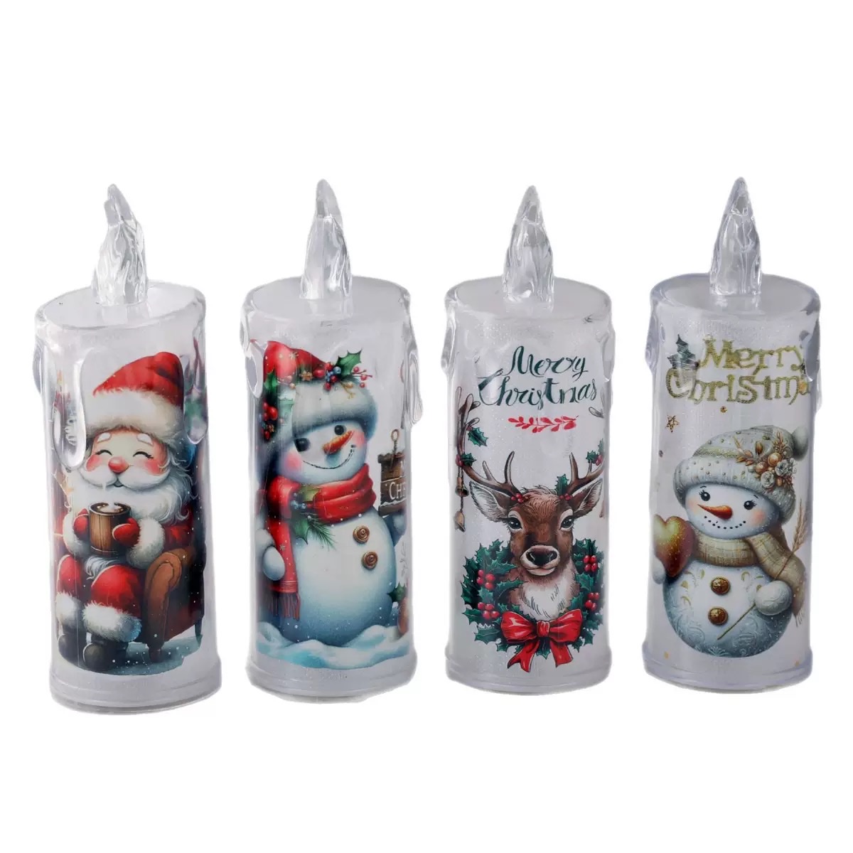 New transparent crystal tearful candle, smokeless tea wax led electronic candle light, Christmas decoration atmosphere night light Application Scenario