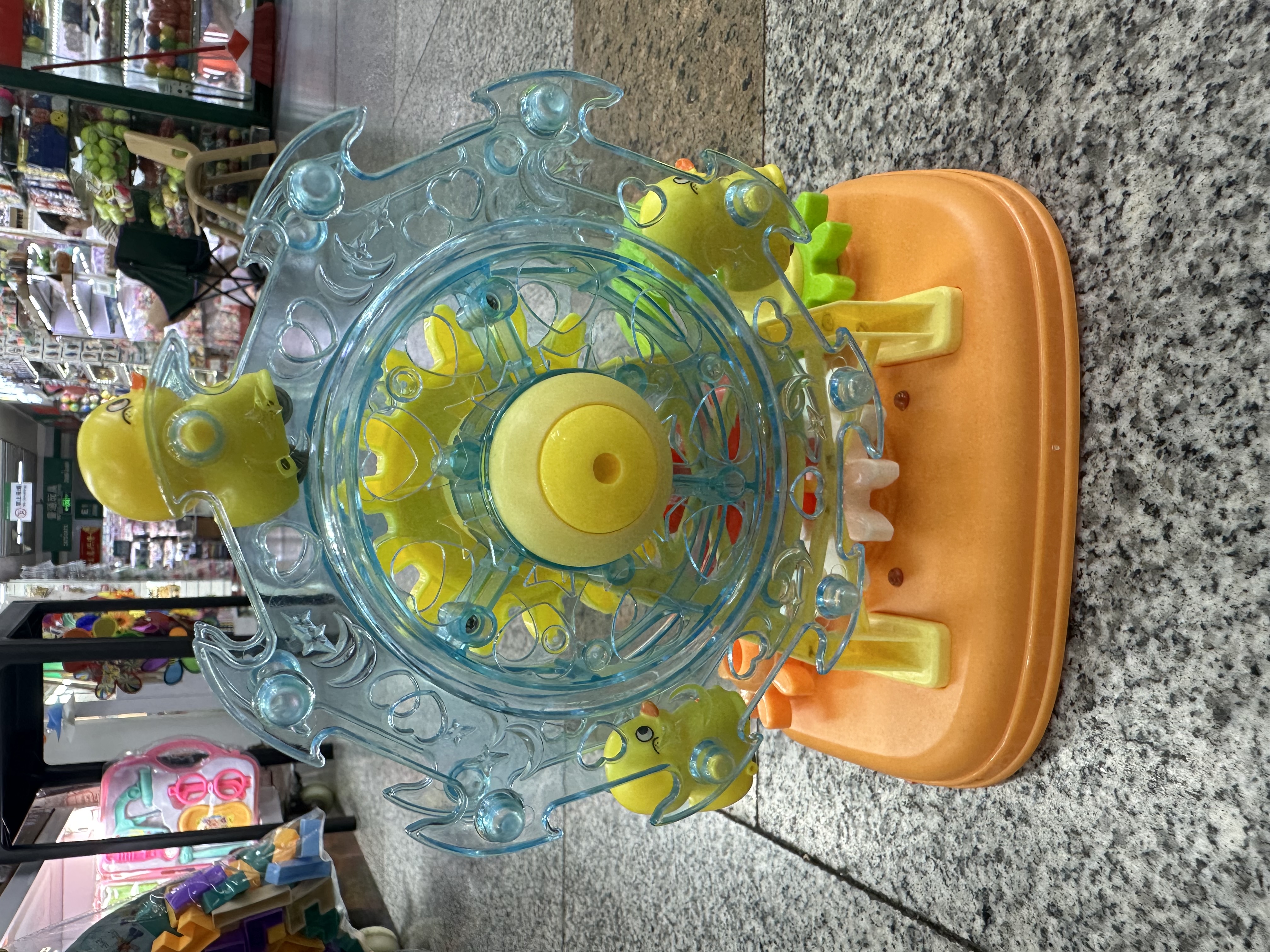 电动小黄鸭摩天轮儿童益智玩具 可旋转音乐灯光互动趣味礼物儿童玩具白底实物图