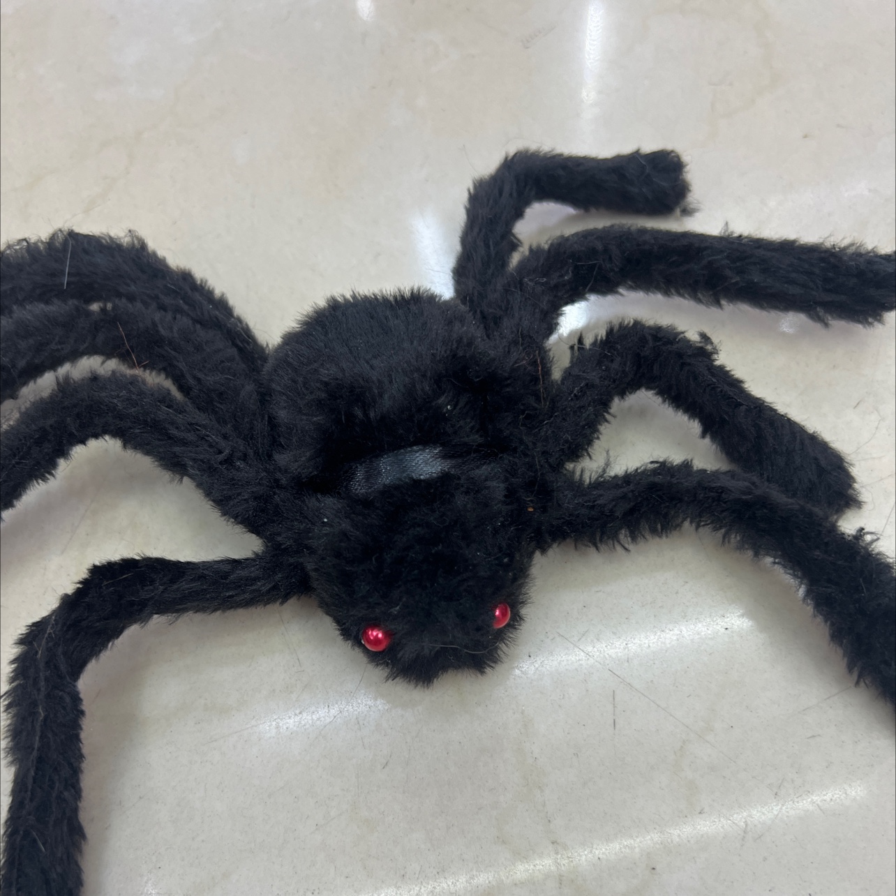 蜘蛛装饰 毛绒蜘蛛 铁丝蜘蛛 万圣节装饰