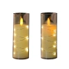 LED electronic candle lamp string, glass cup wax, Christmas restaurant home decoration simulation swing flame candle Application Scenario