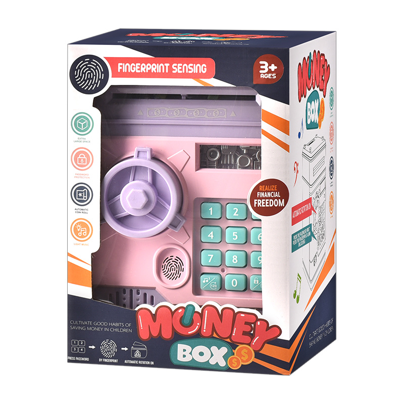 存钱罐保险箱电动玩具电动音乐智能指纹逼真音效产品图