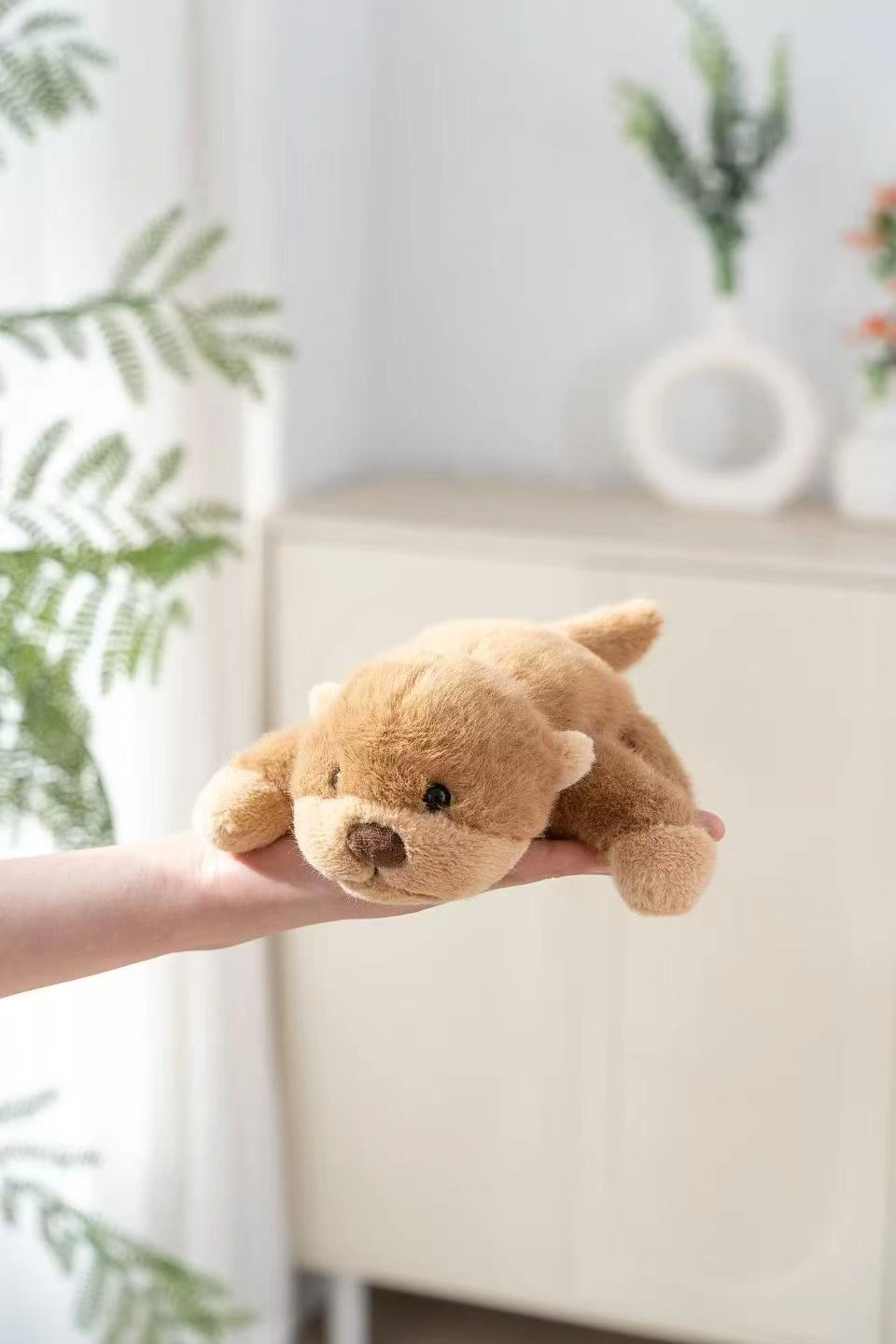 New genuine, very precious 18cm fragrant three-pose otter doll, wedding doll, birthday gift, plush toy doll, suitable for both lying and sitting detail image 3