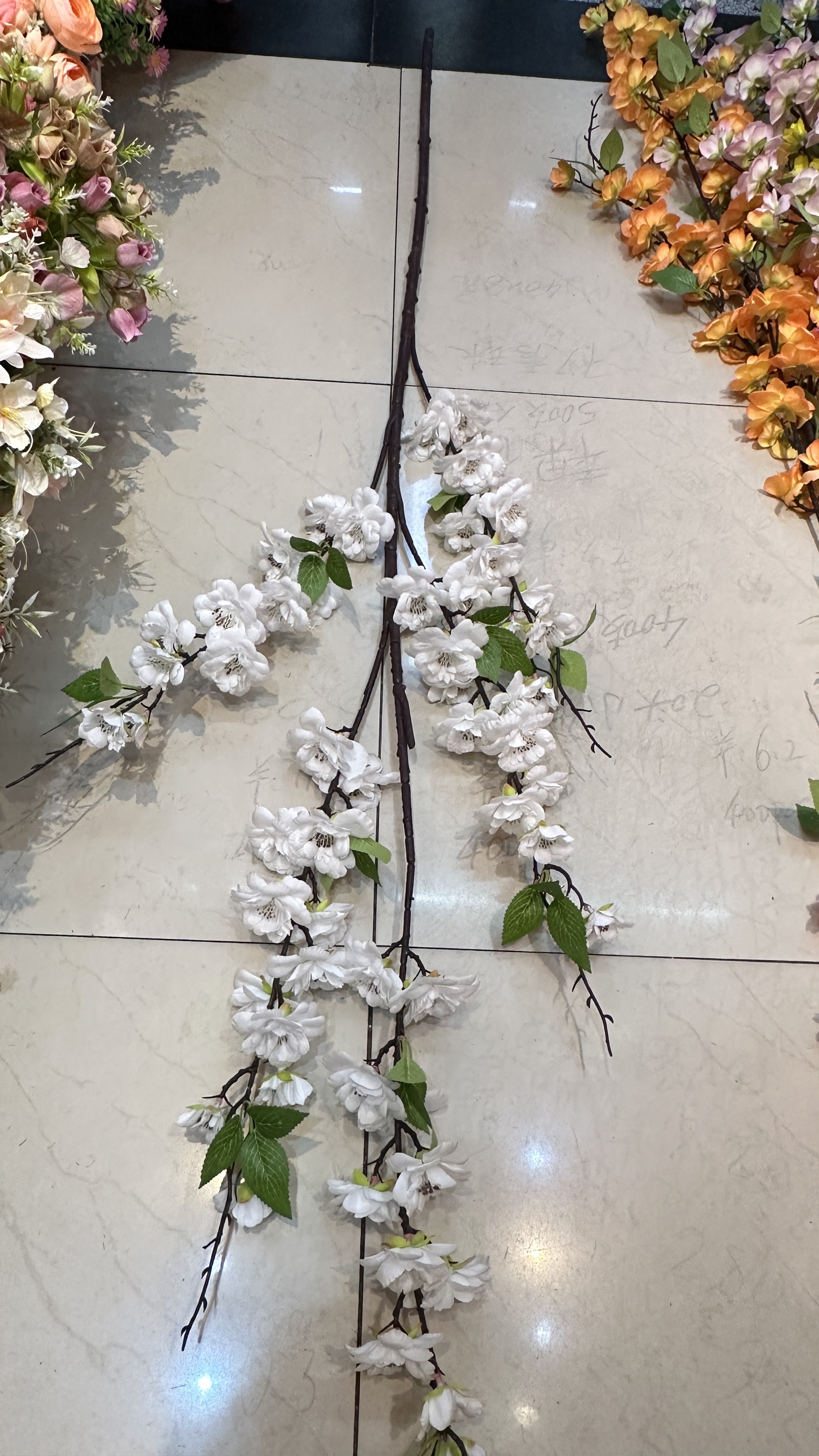 桃花树仿真植物梨花树单枝梨花仿真花高枝梨花春季爆款仿真梨树配件成品批发详情图4