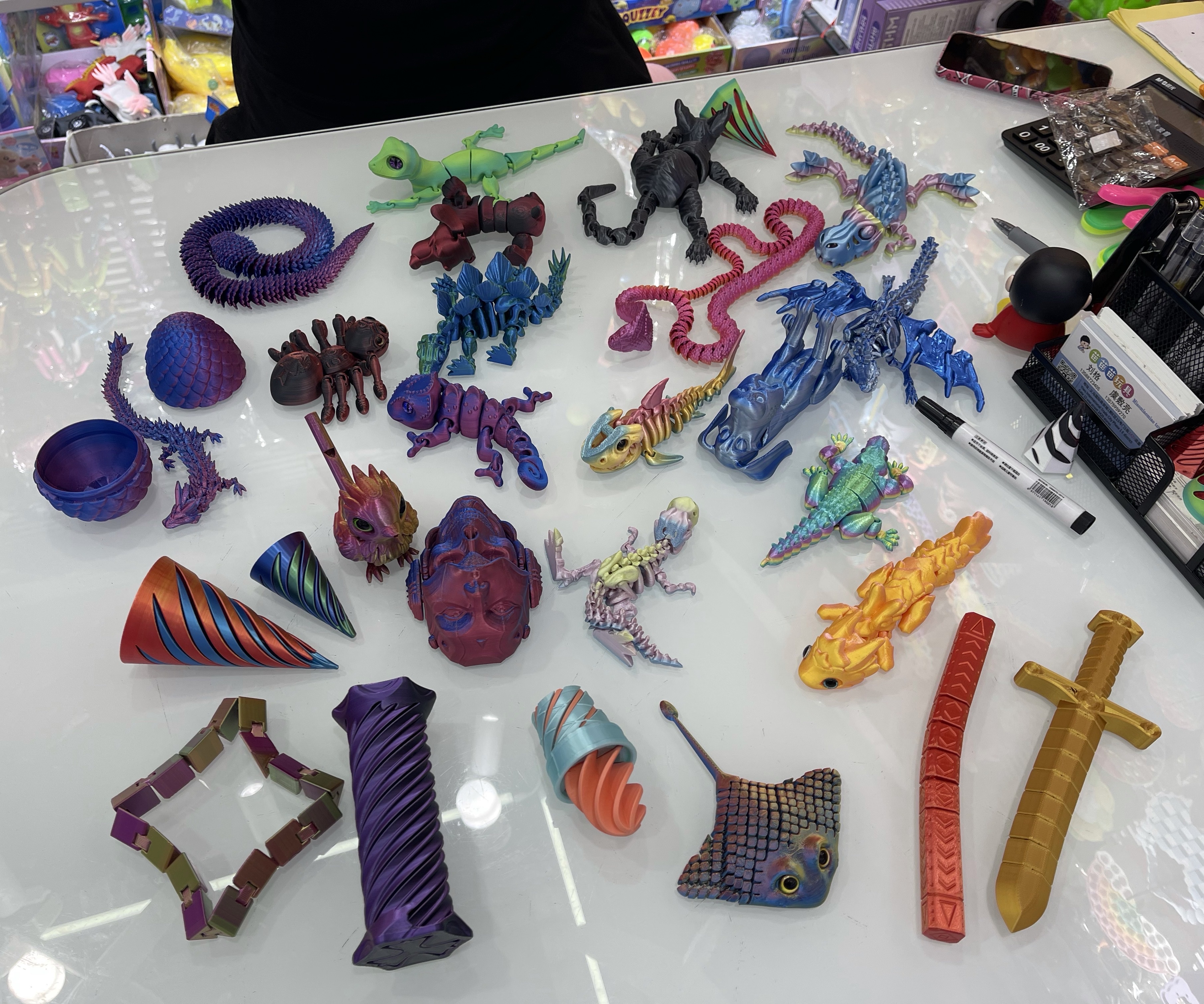 3Ｄ打印3D打印玩具3d打印龙摆件跨境爆款龙蛋中国龙玩具工艺品摆摊批发创意手办礼品产品图