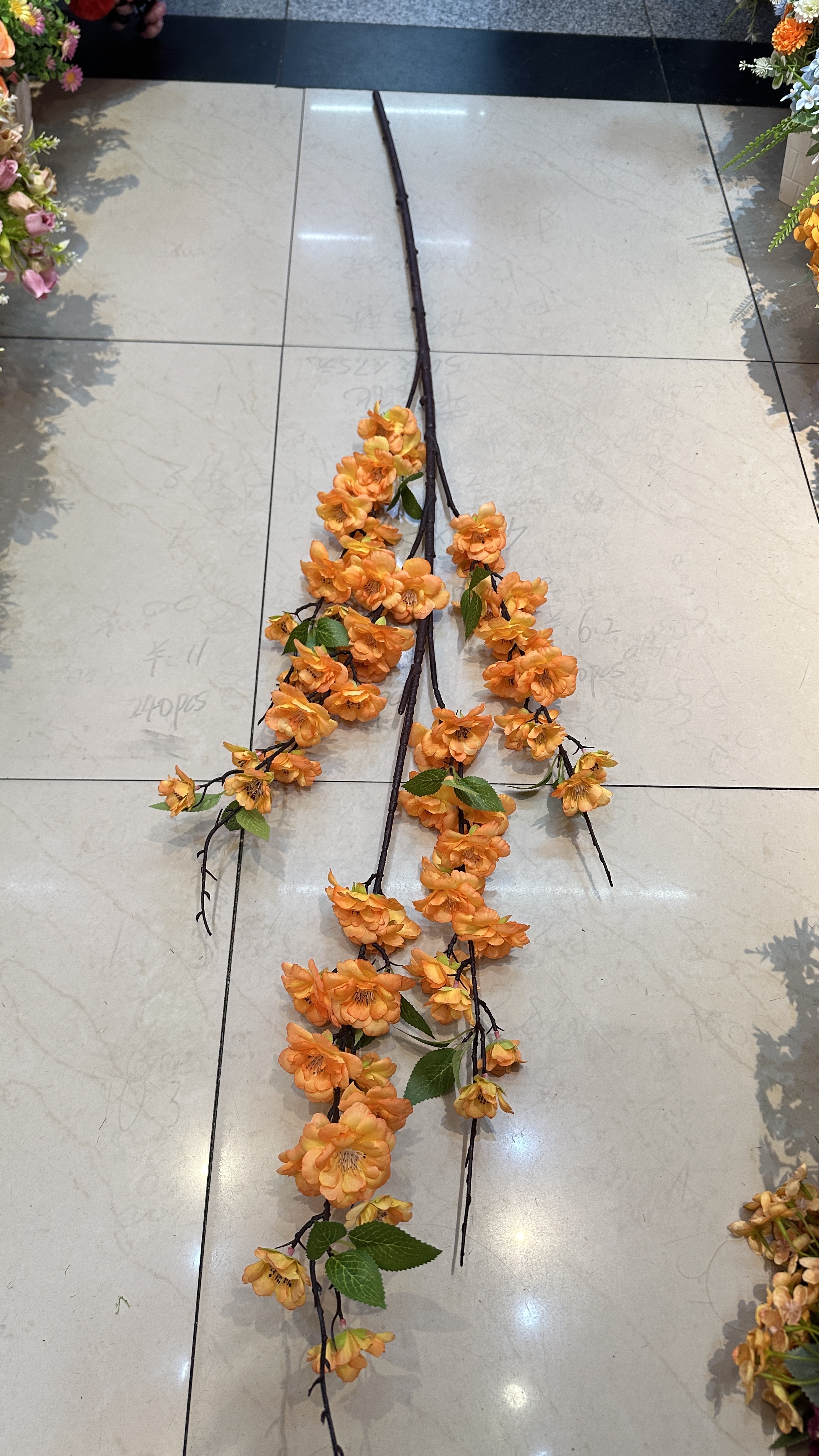 桃花树仿真植物梨花树单枝梨花仿真花高枝梨花春季爆款仿真梨树配件成品批发细节图