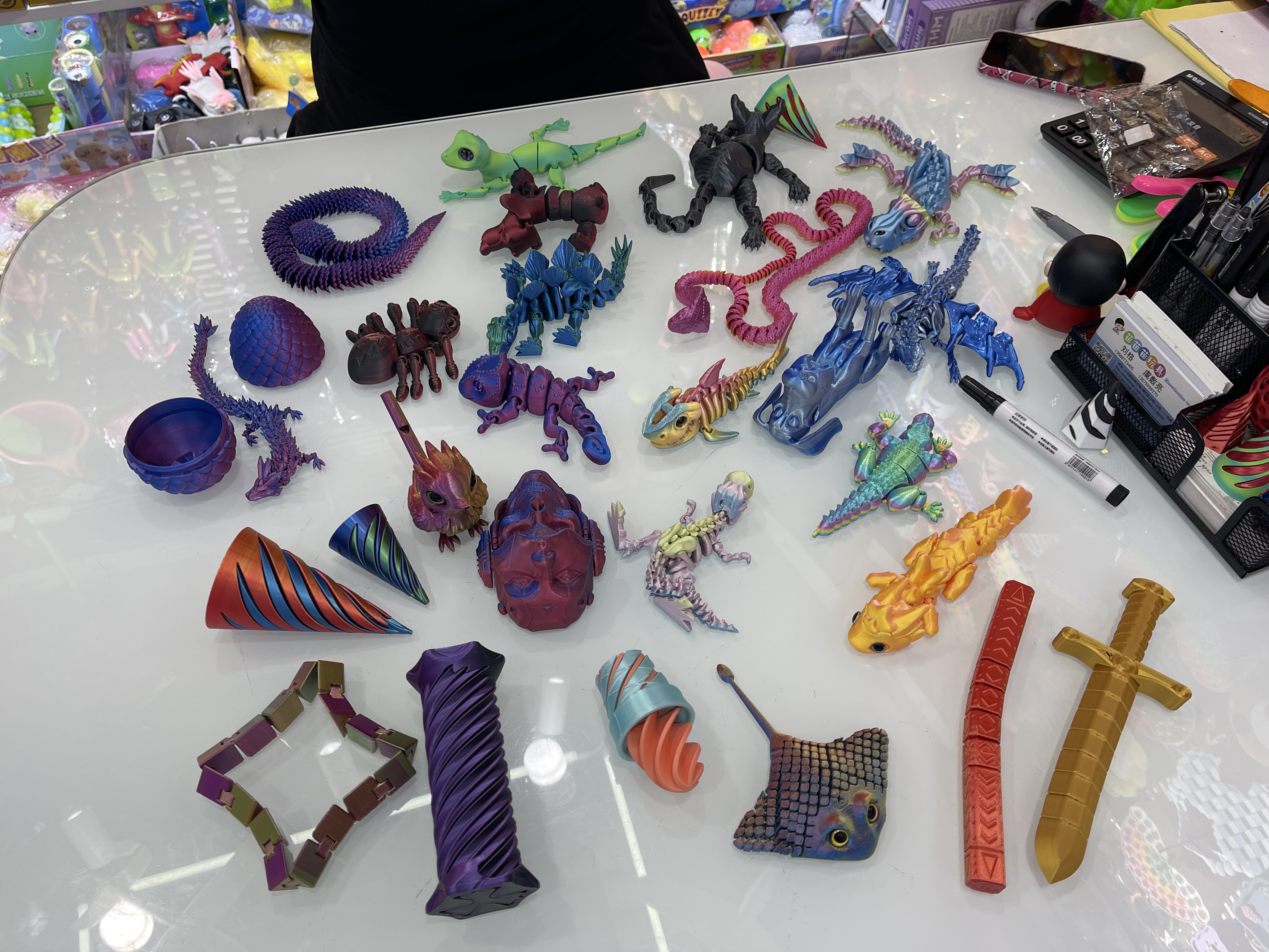 3Ｄ打印3D打印玩具3d打印龙摆件跨境爆款龙蛋中国龙玩具工艺品摆摊批发创意手办礼品图