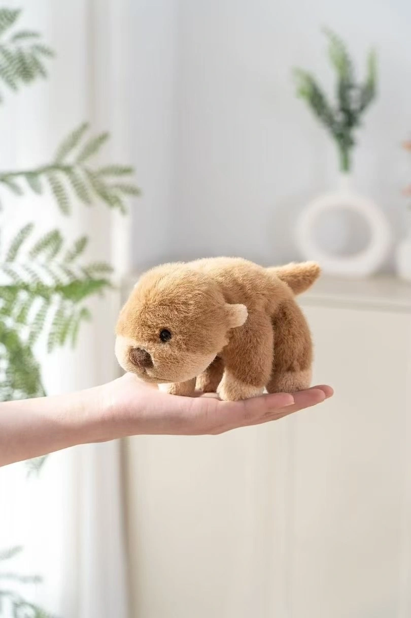 New genuine, very precious 18cm fragrant three-pose otter doll, wedding doll, birthday gift, plush toy doll, suitable for both lying and sitting detail image 2