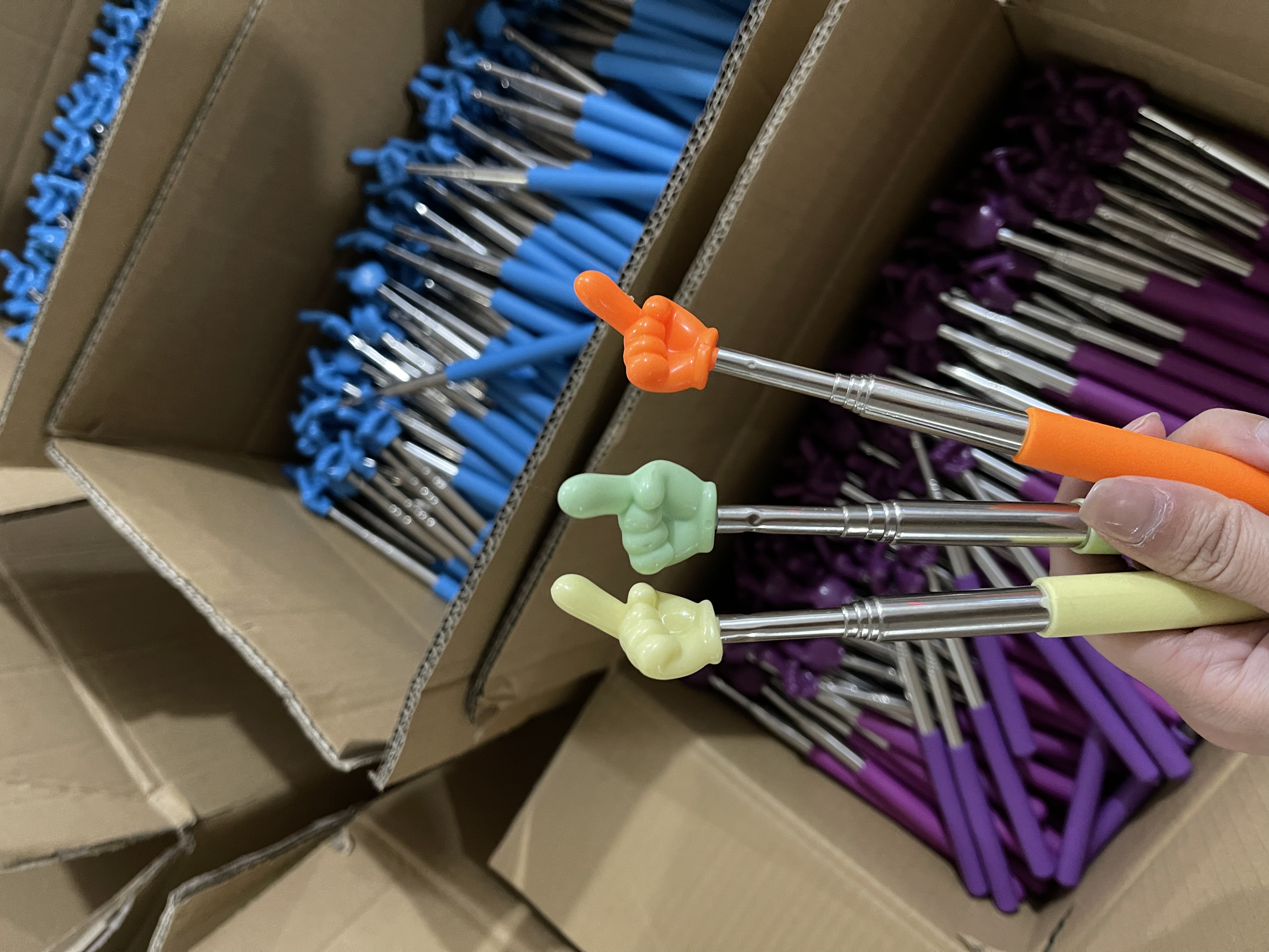 升级版68cm可伸缩指读棒 儿童阅读手指棒  教师教学教鞭教棍批发