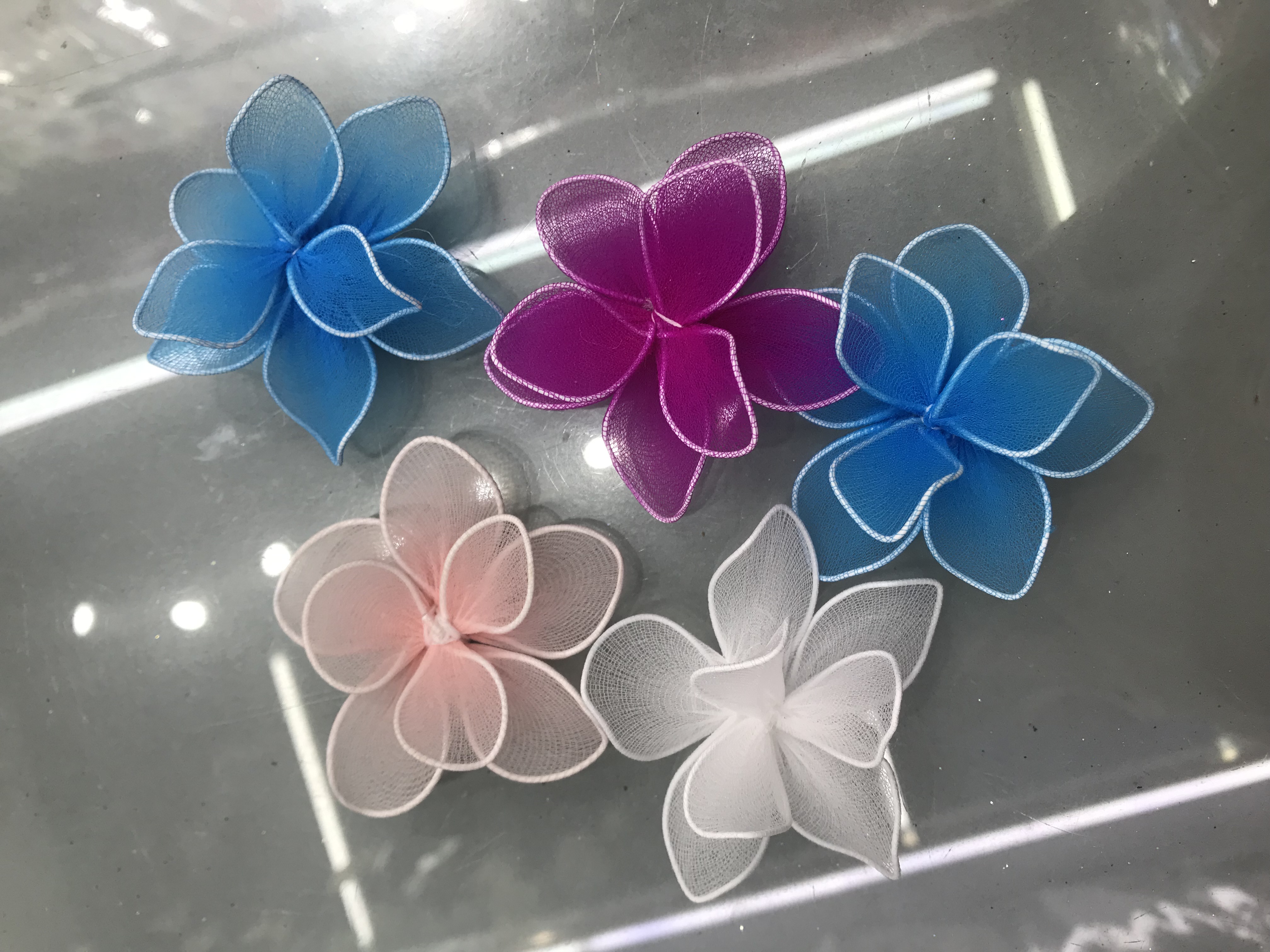 蝴蝶结亚克力羊毛毡饰品 微镶锆石吊坠配件 穿孔珍珠手工材料详情图2