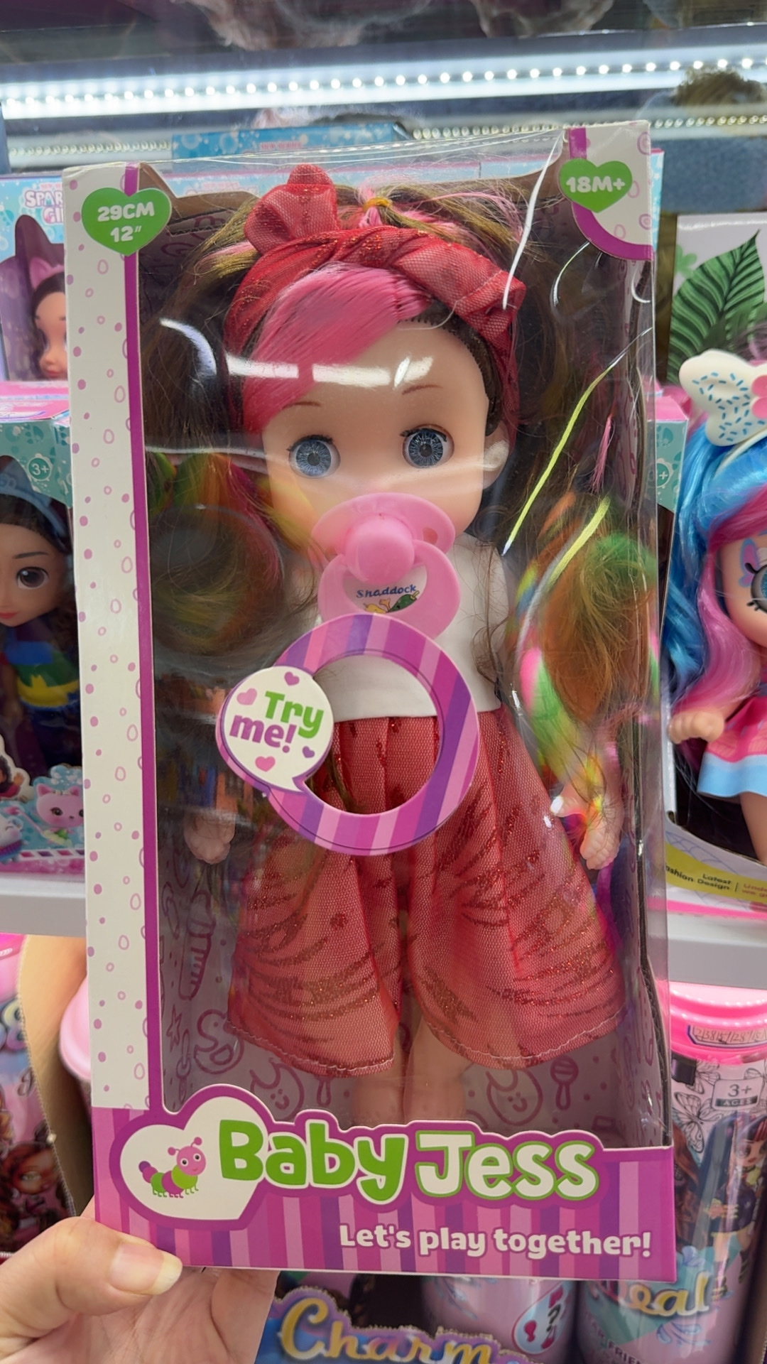 5D眼睛肥童肯迪，甜心娃娃带头饰，带音乐，6款混装，芭比动物扮演人偶芭比娃娃衣服毛绒可脱卸，六寸糖胶会流泪哭泣娃娃细节图