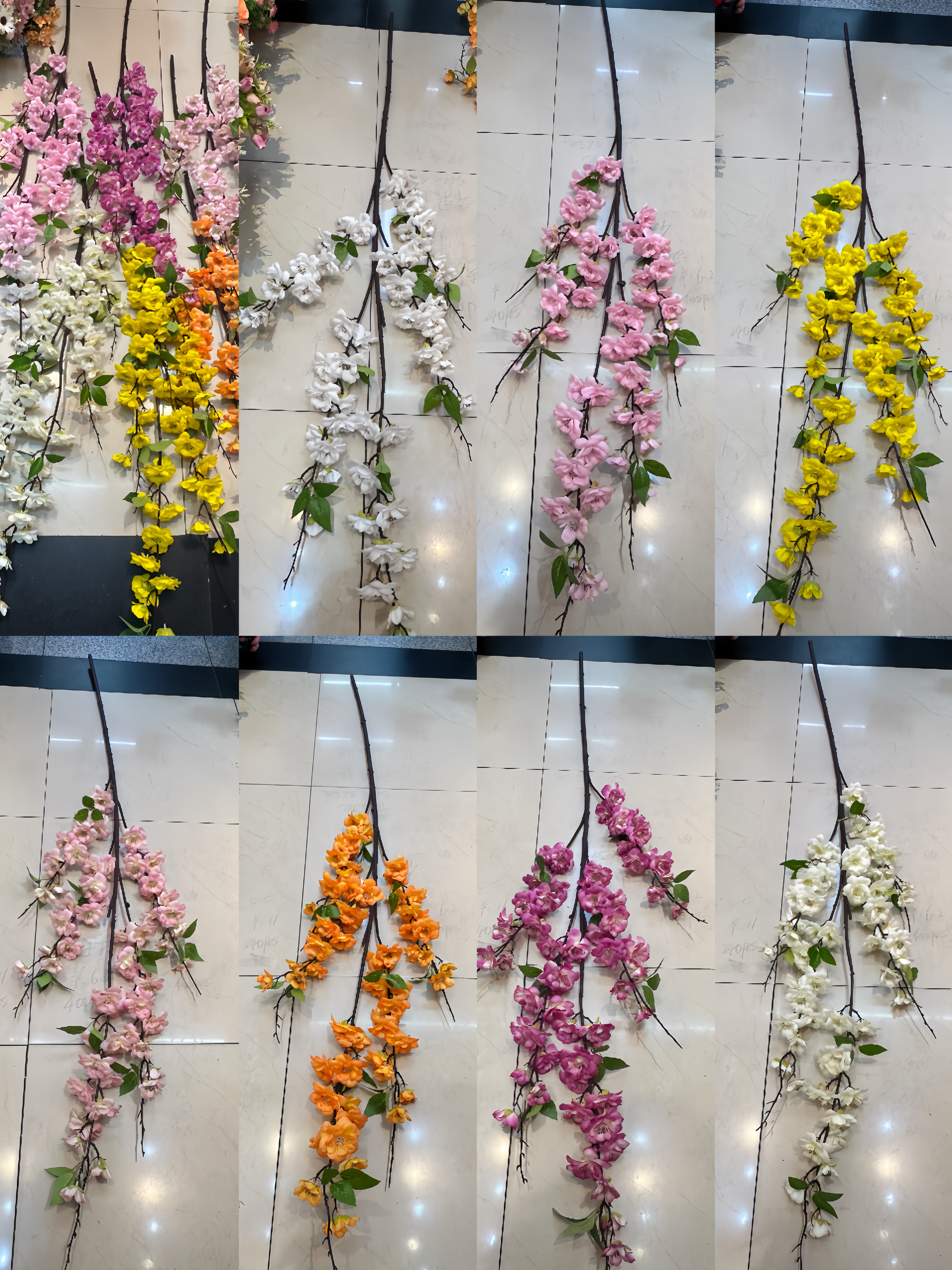 桃花树仿真植物梨花树单枝梨花仿真花高枝梨花春季爆款仿真梨树配件成品批发