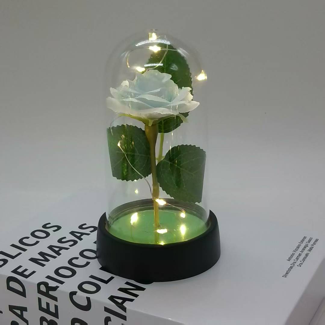 厂家直销跨境玫瑰花塑料罩，母亲节，情人节，教师节礼物摆件详情图15