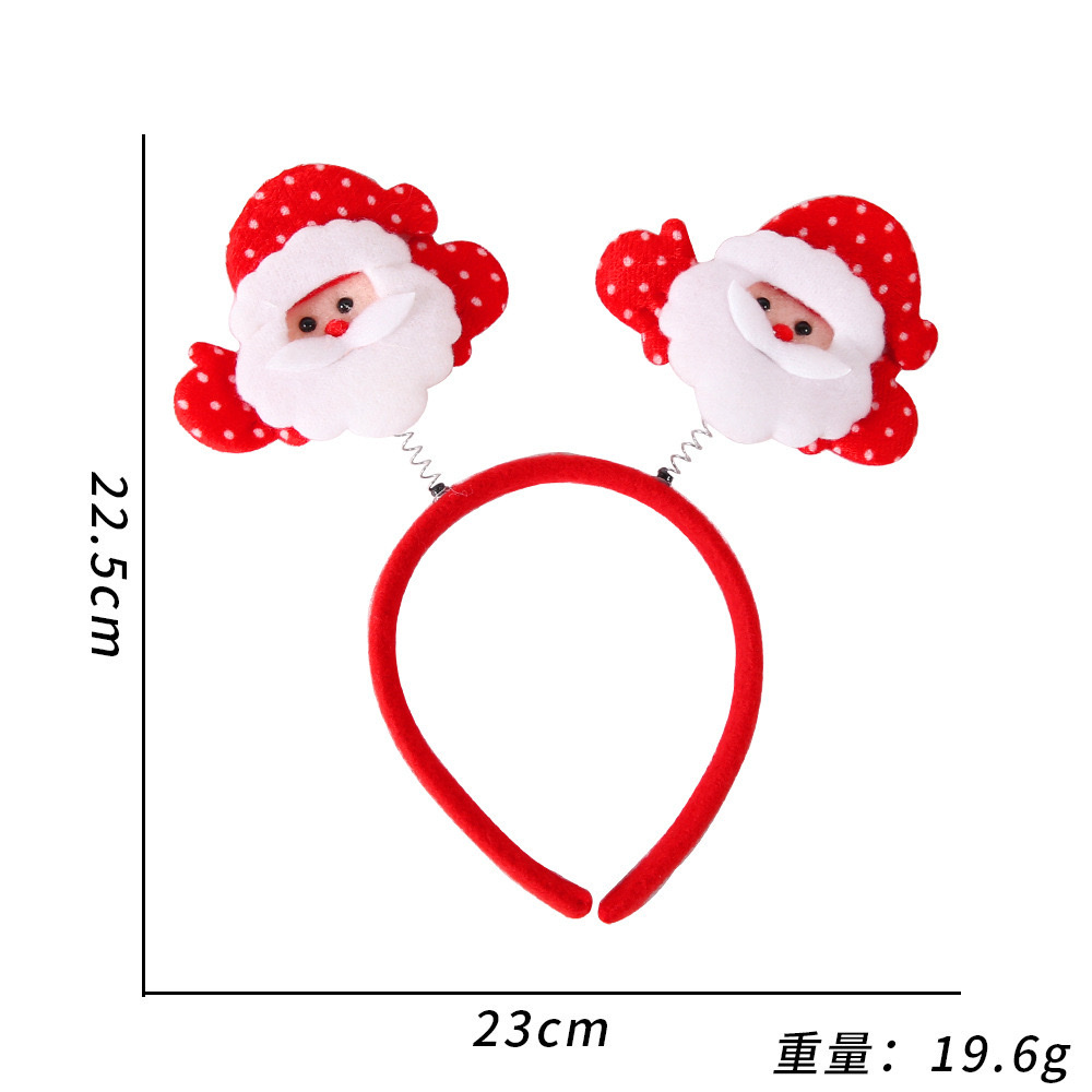 Christmas headbands, Christmas hats, hair accessories, Christmas adult and children party decorations, three-dimensional cartoon Christmas headbands detail image 8