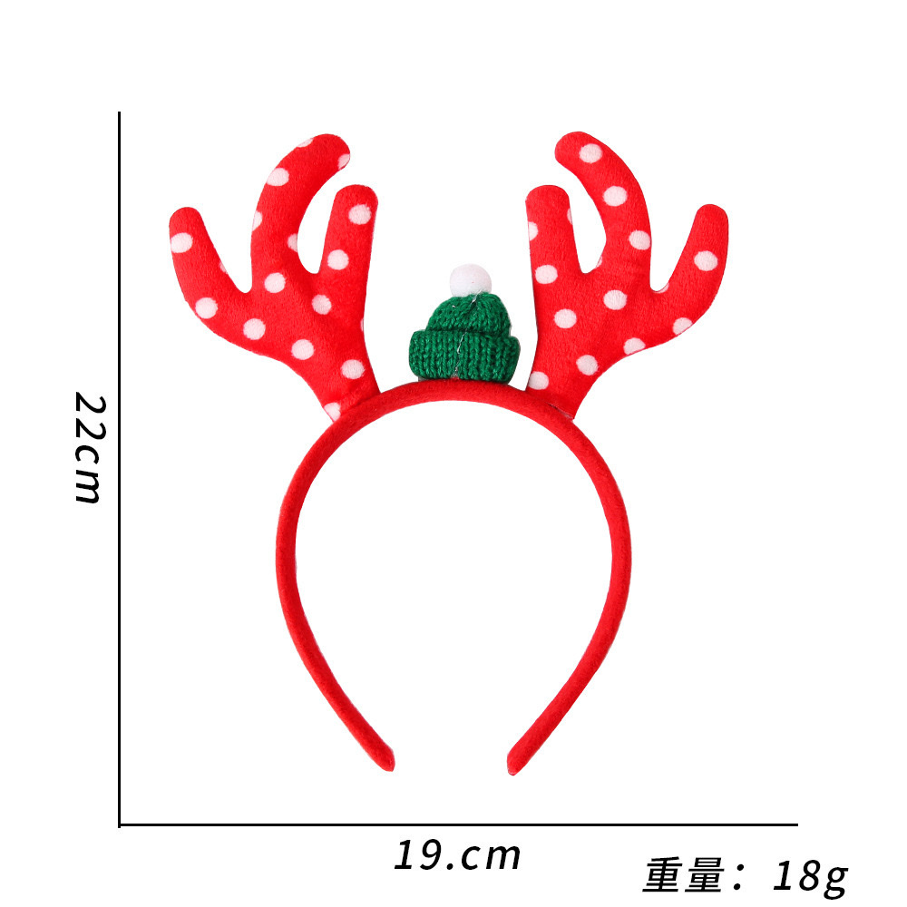 Christmas headbands, Christmas hats, hair accessories, Christmas adult and children party decorations, three-dimensional cartoon Christmas headbands detail image 10