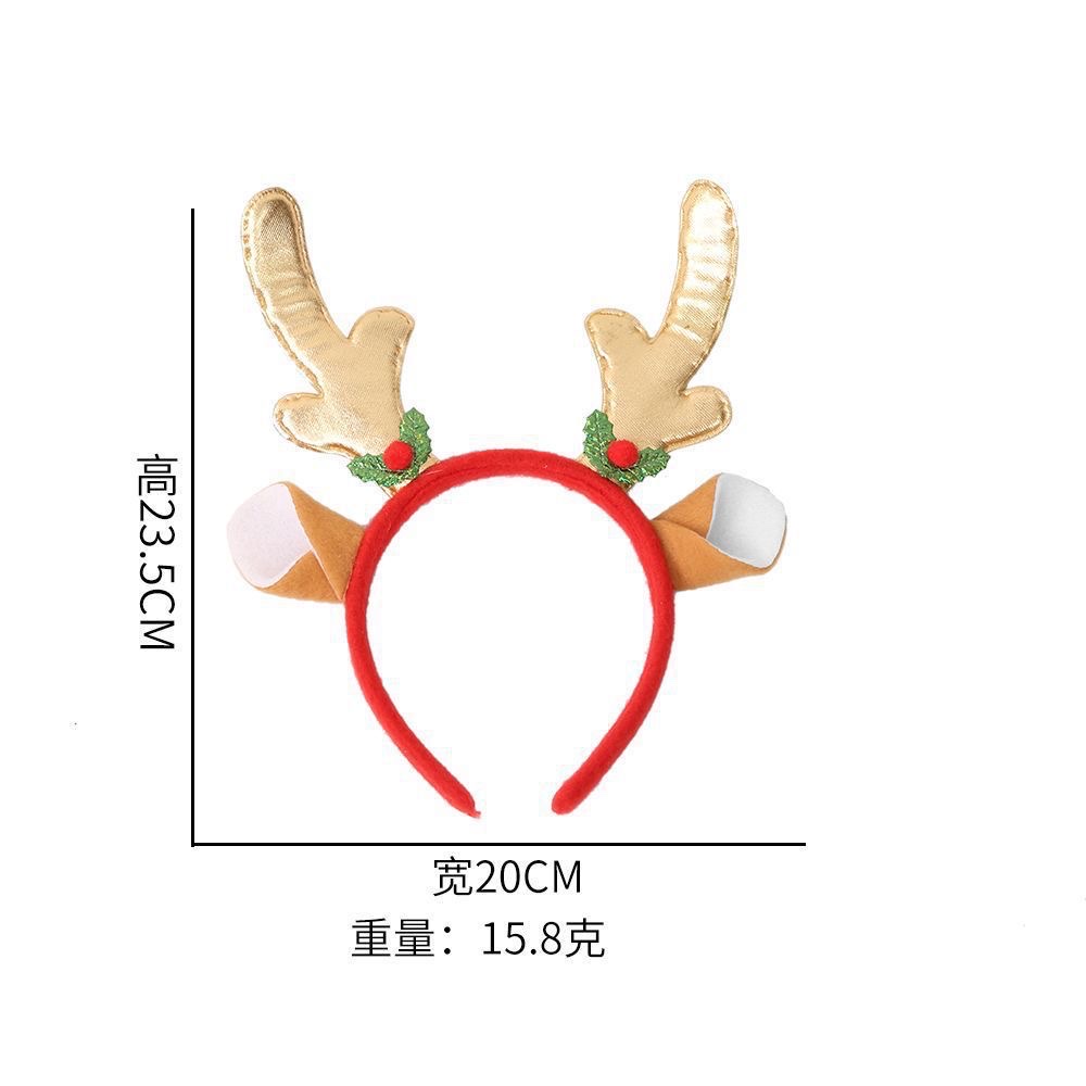 Christmas headbands, Christmas hats, hair accessories, Christmas adult and children party decorations, three-dimensional cartoon Christmas headbands detail image 15
