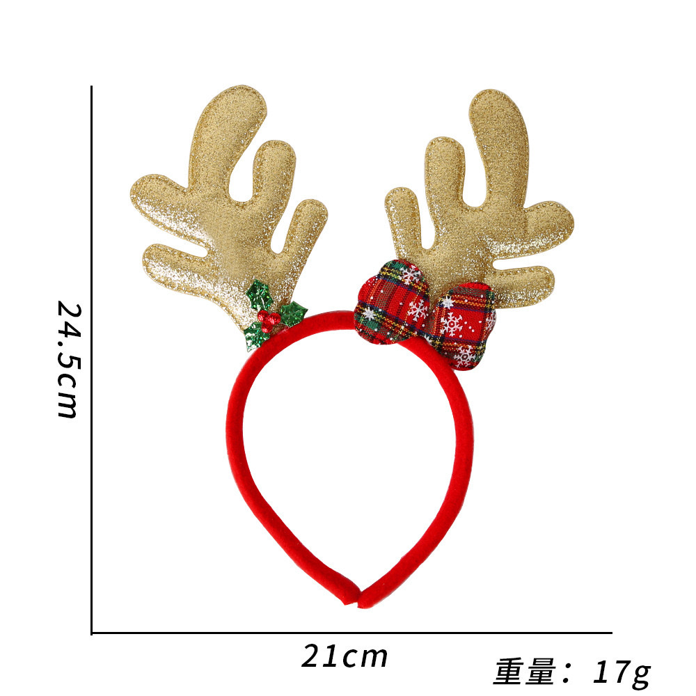 Christmas headbands, Christmas hats, hair accessories, Christmas adult and children party decorations, three-dimensional cartoon Christmas headbands Application Scenario