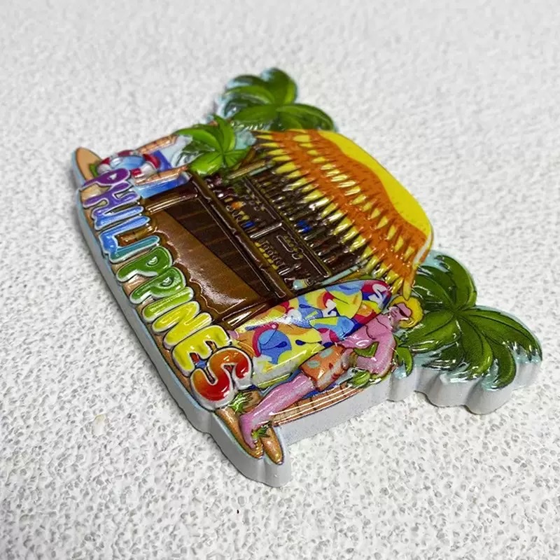 Cross-border e-commerce sources, Paris, France, landmark scenic spots, creative magnetic fridge magnets, three-dimensional painted decorative handicrafts, fridge magnets, cultural and creative acrylic sand fridge magnets, tourist souvenirs full figure