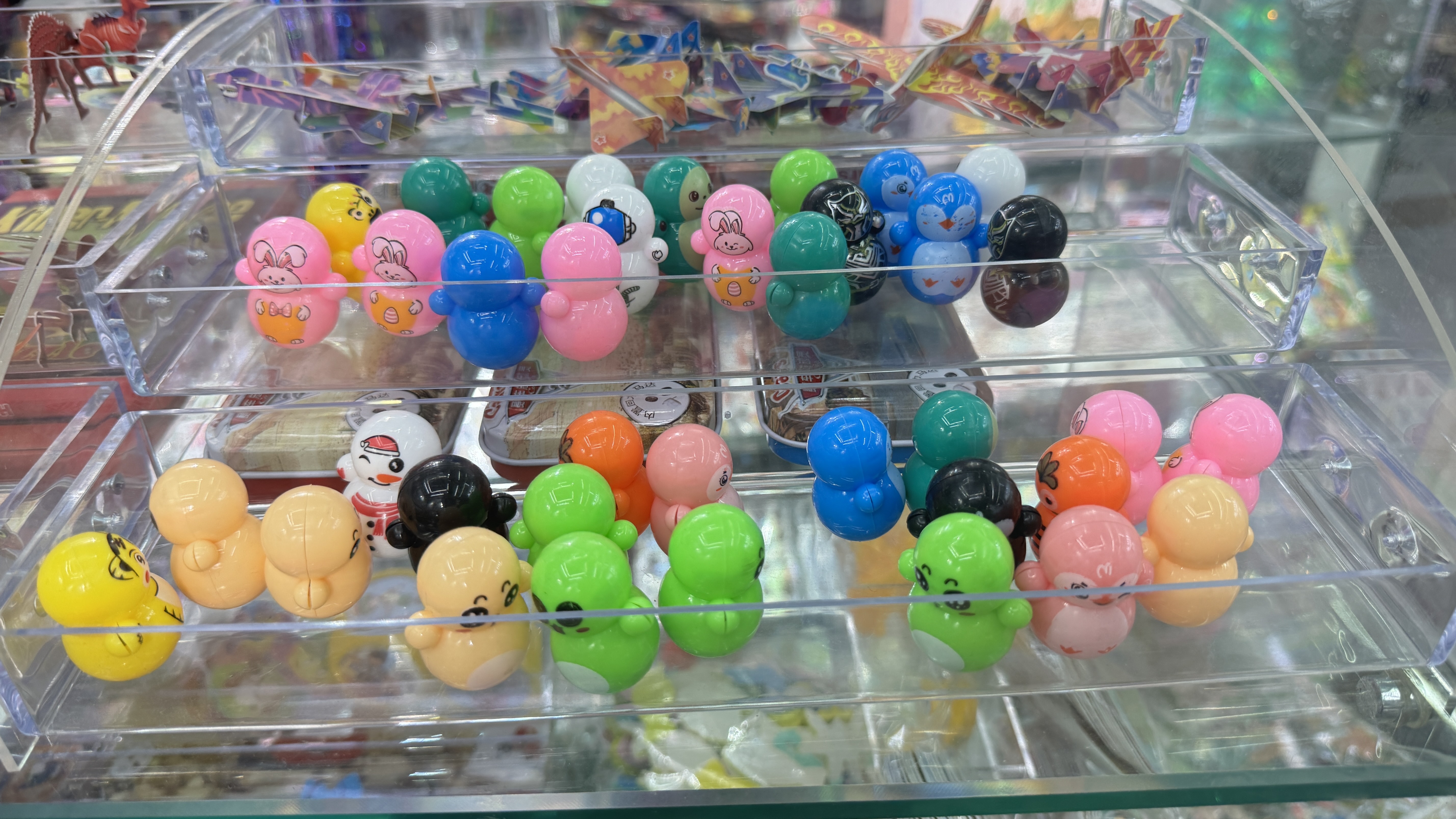 Cartoon mini tiger, blue fat man, untoppleable doll toy, children's educational tabletop game gift, school gift