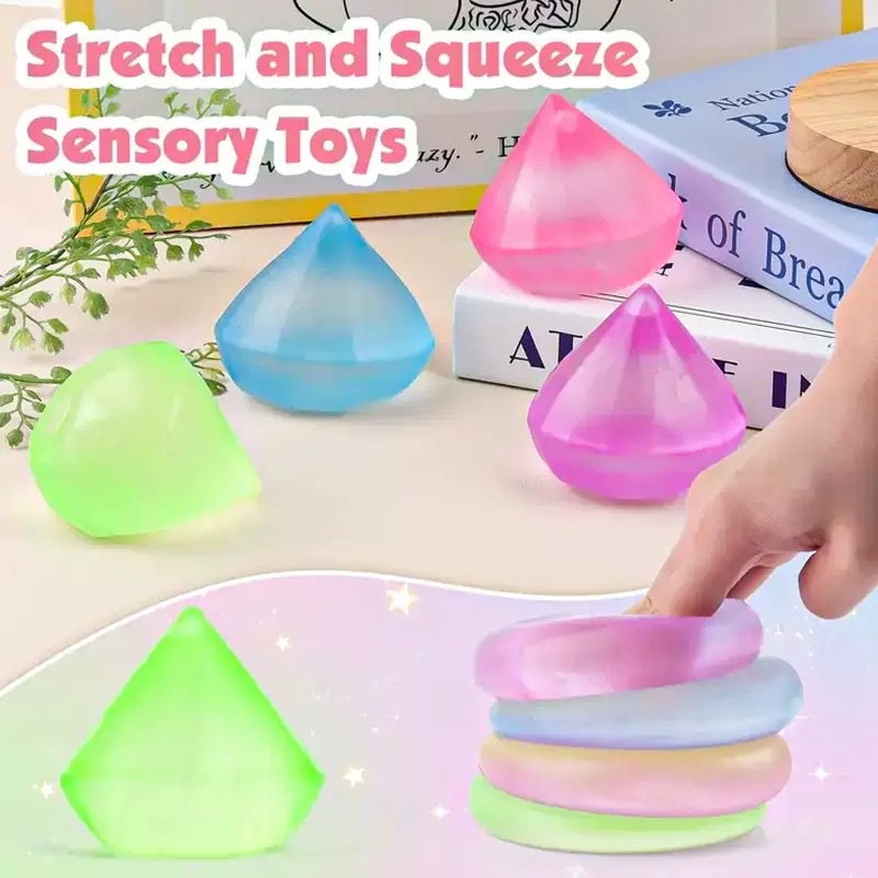 捏捏乐学生可爱解压按按乐 趣味捏捏解压玩具 创意减压手感舒适 跨境钻石立方体捏捏详情图5