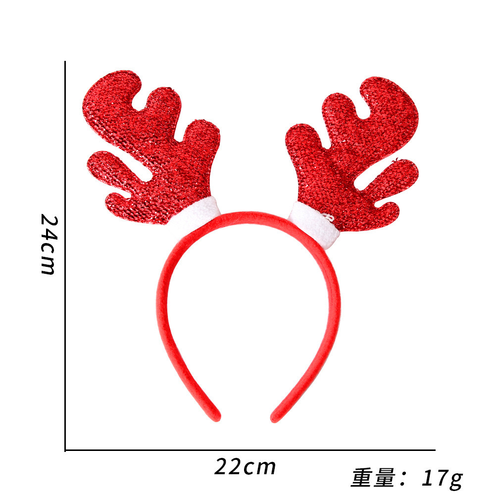 Christmas headbands, Christmas hats, hair accessories, Christmas adult and children party decorations, three-dimensional cartoon Christmas headbands Specification image