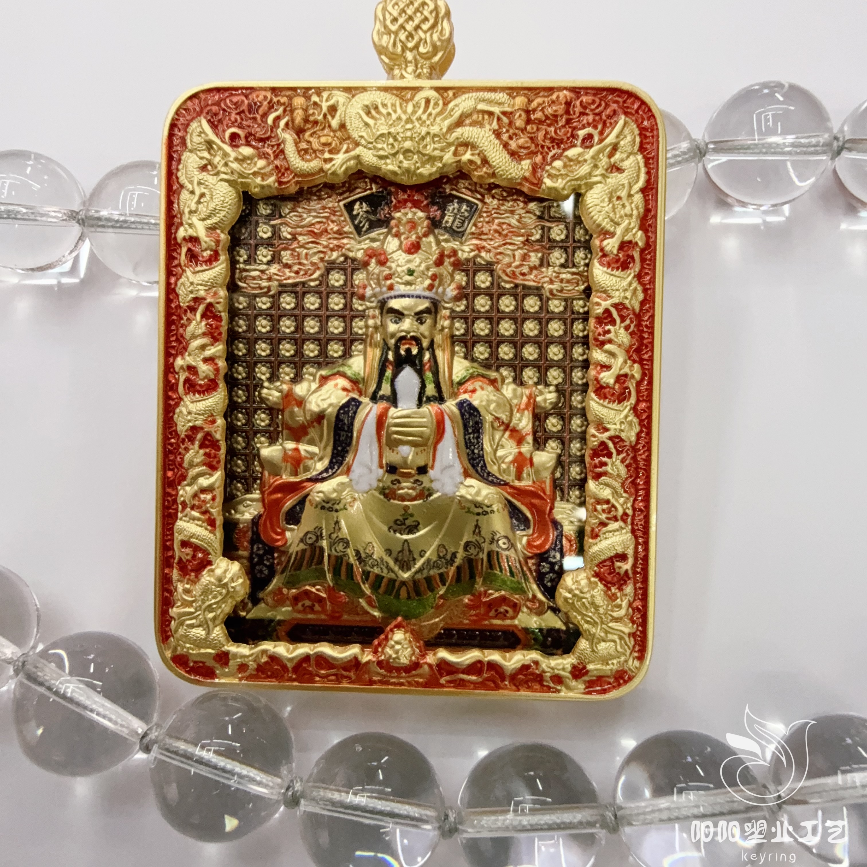 工厂唐卡龙五爷本命佛文殊八大守护神双面浮雕立体唐卡吊坠冰箱贴唐卡佛牌唐卡九尾狐财神爷白底实物图