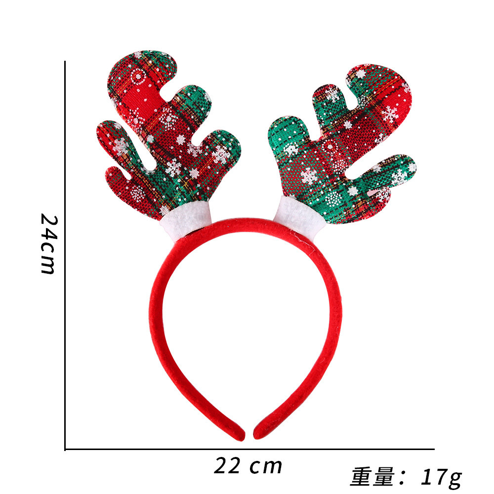Christmas headbands, Christmas hats, hair accessories, Christmas adult and children party decorations, three-dimensional cartoon Christmas headbands detail image 16