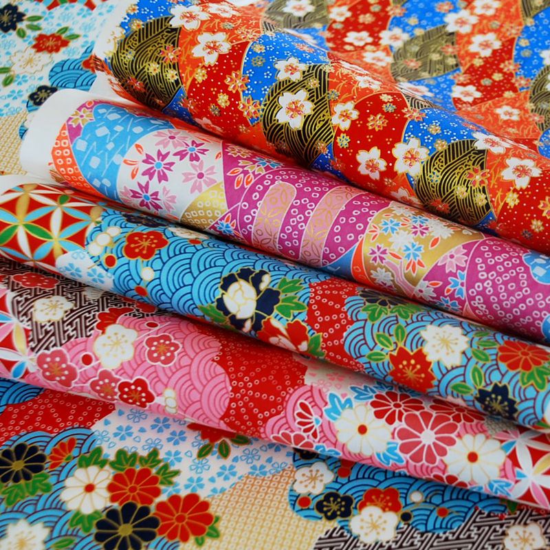 和风包书纸烫金千代纸中国风传统礼品礼物包装纸艺术纸友禅纸包邮1