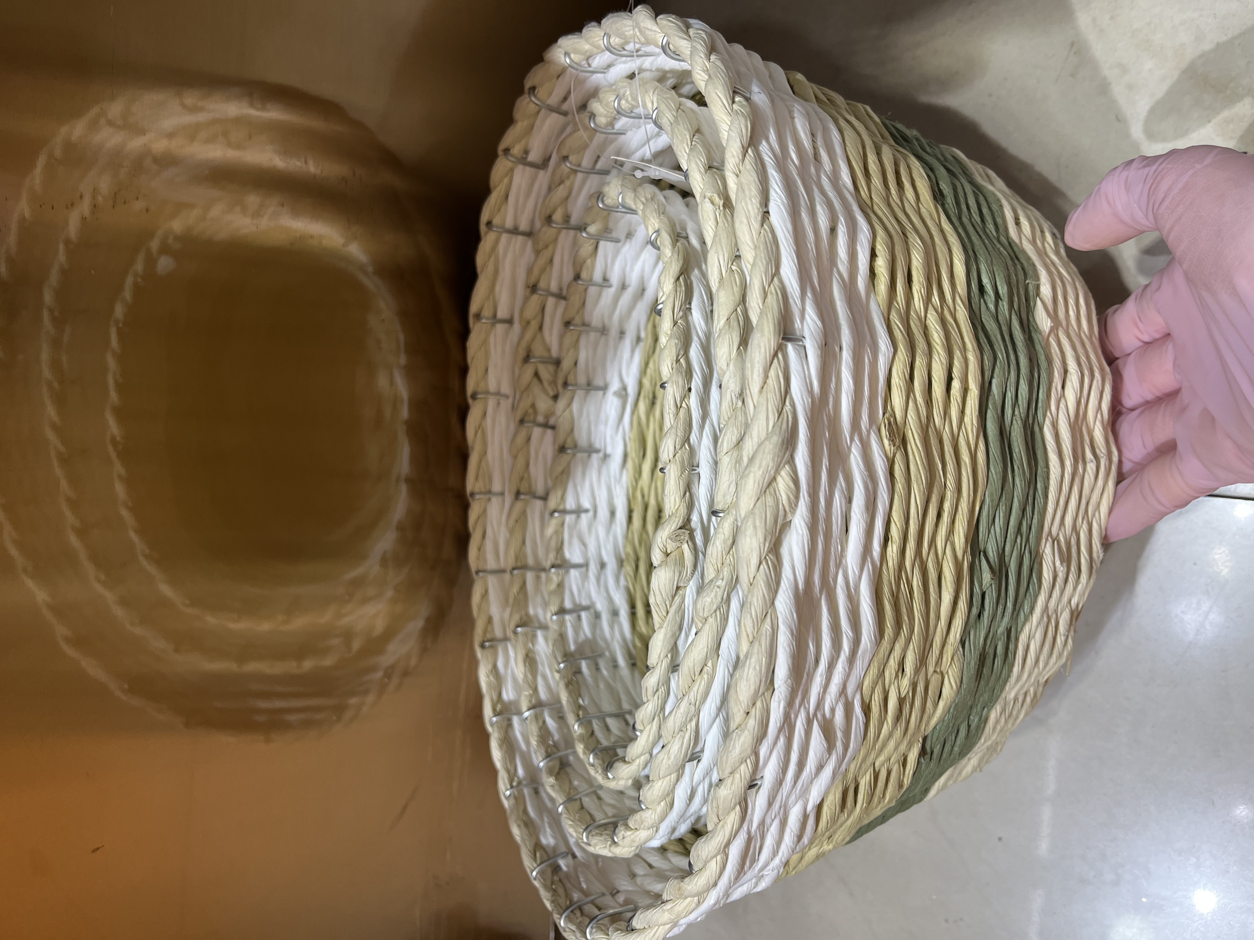 花篮 礼品 插花插花竹篮藤编织水果篮