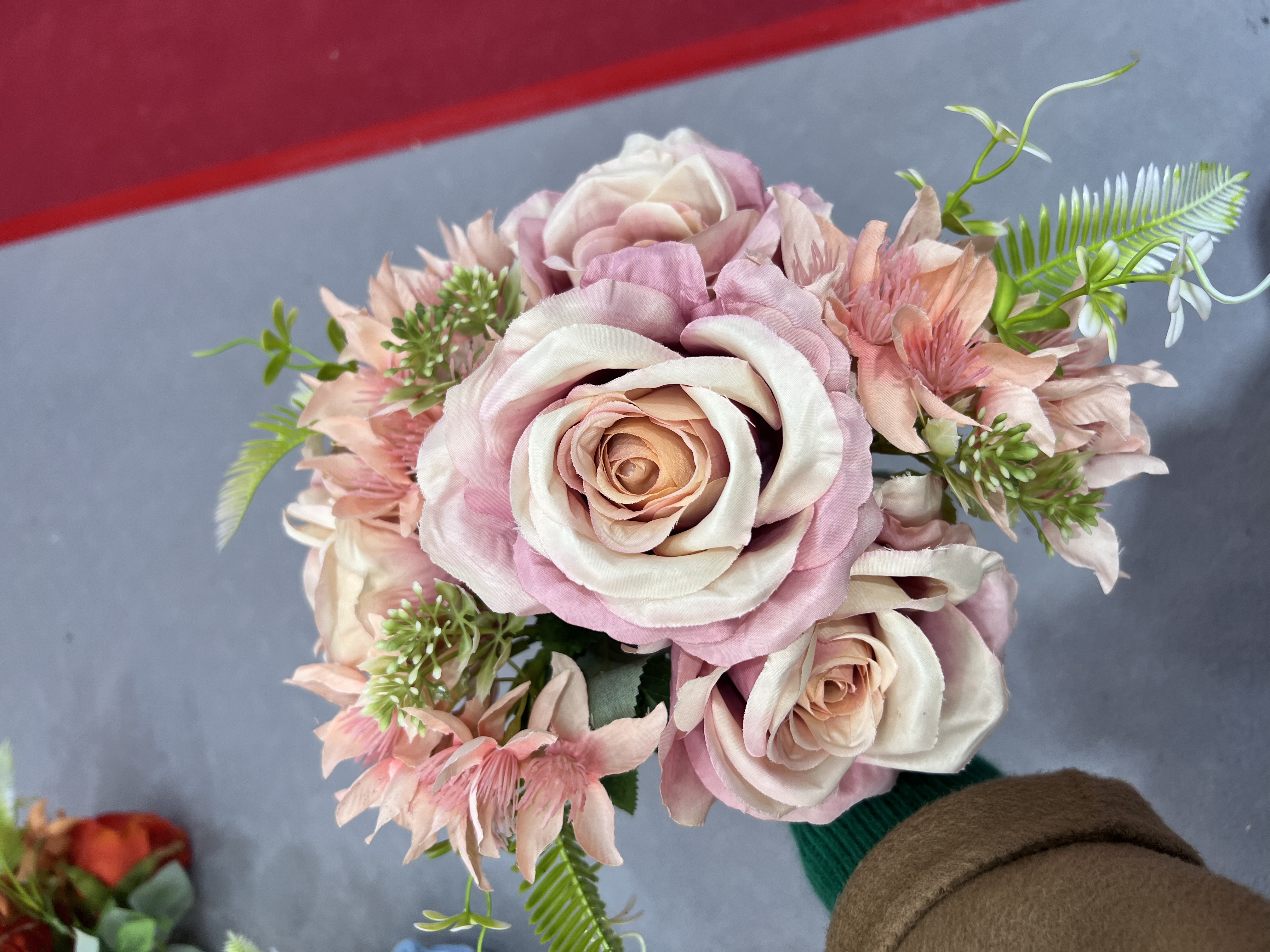 12头组合玫瑰假花仿真花假花仿真花