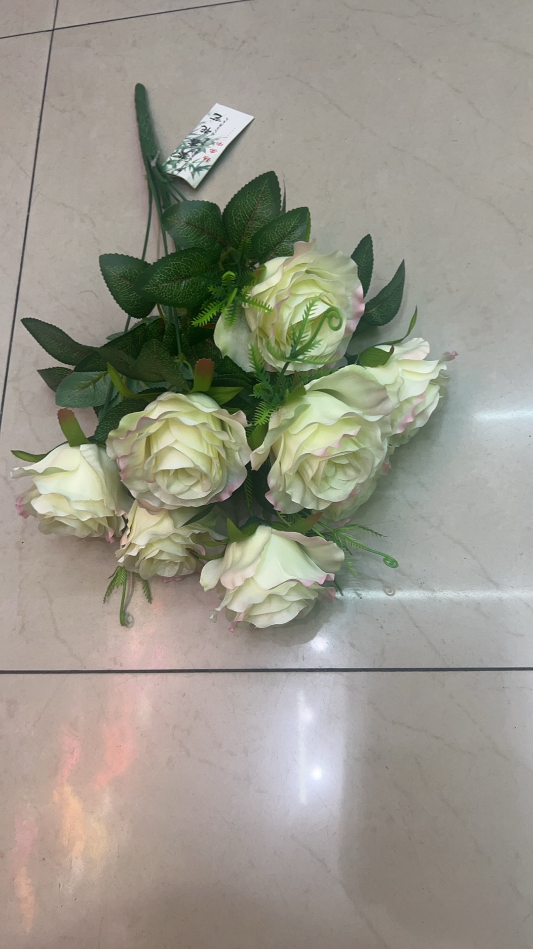 圣诞银杏叶仿真花生态瓶装 尼龙仿真苔藓假花装饰 创意摆件