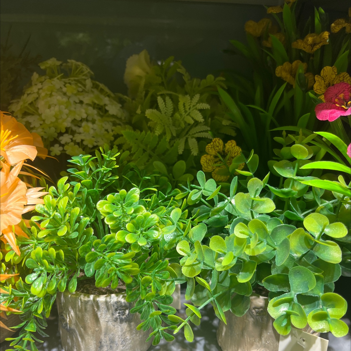 仿真绿植松树微景观装饰 创意花环植物假树室内摆件桌面绿植