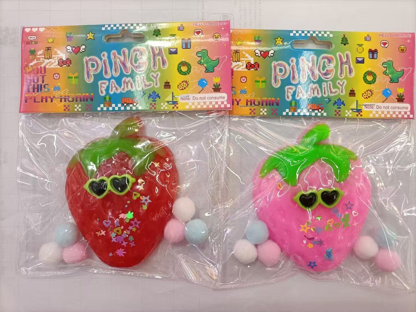 捏捏趣味解压玩具 创意软胶手捏玩具白底实物图