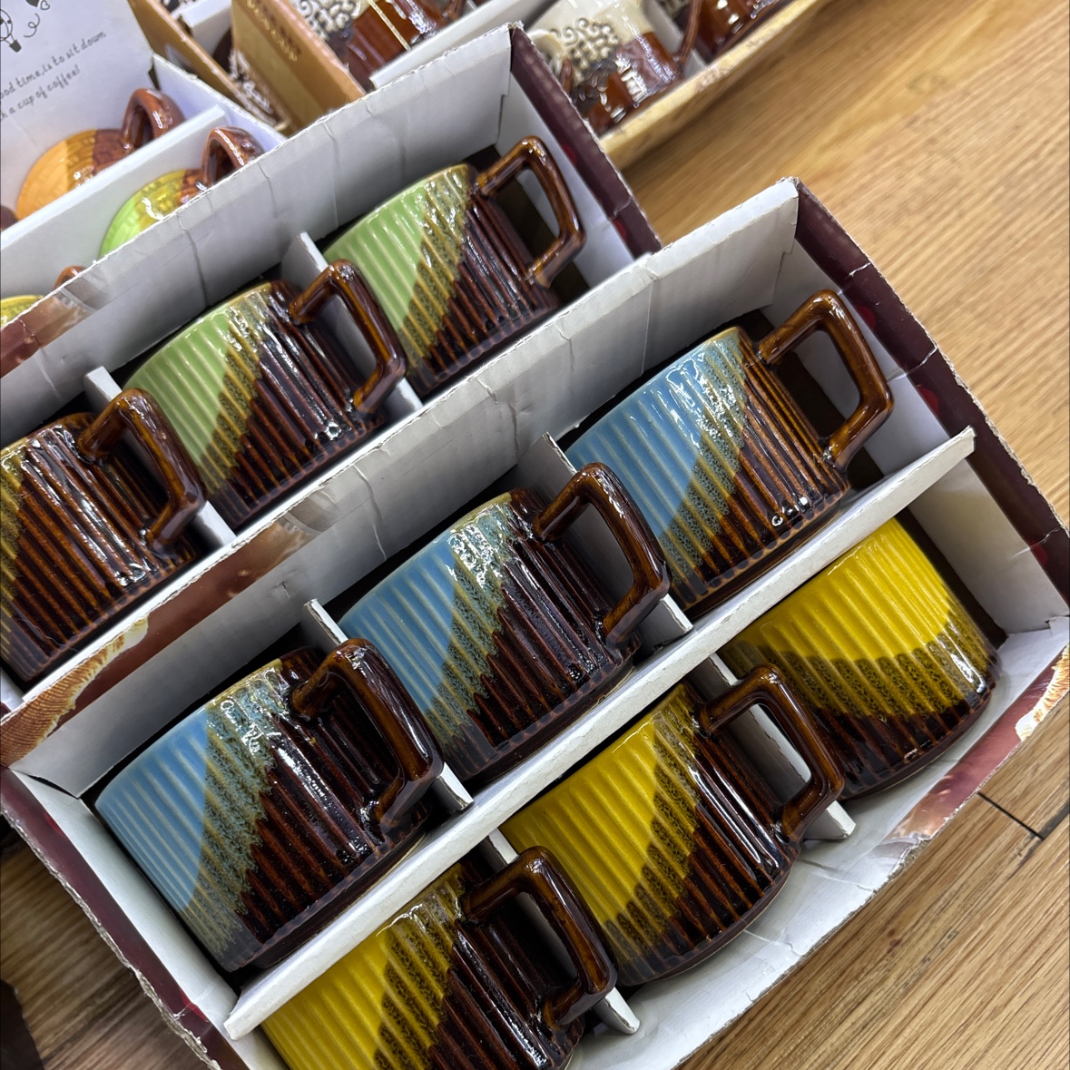 Ceramic coffee cup set, paper cup lid, soy milk cup, home simple and creative office water cup, teapot, home small multi-functional water cup, home mini tea cup details Picture