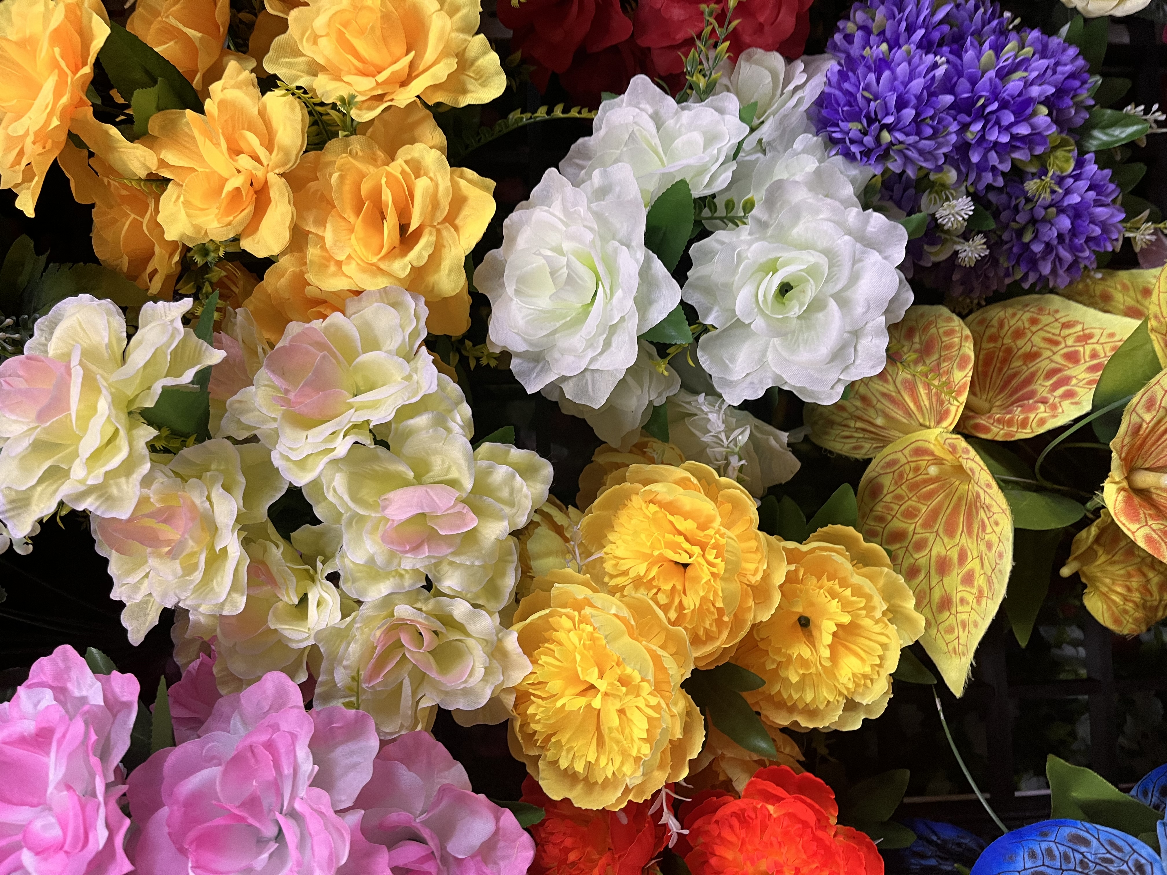 假花仿真花圣诞花装饰 爬藤月季塑料花生态瓶 银杏叶仿真花摆件