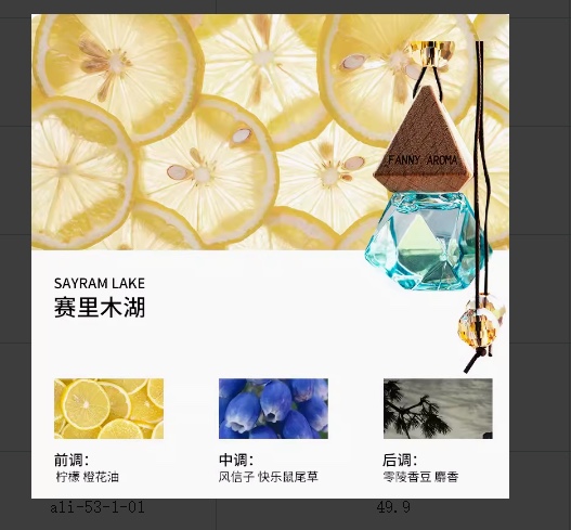 车载香水吊坠香薰香水