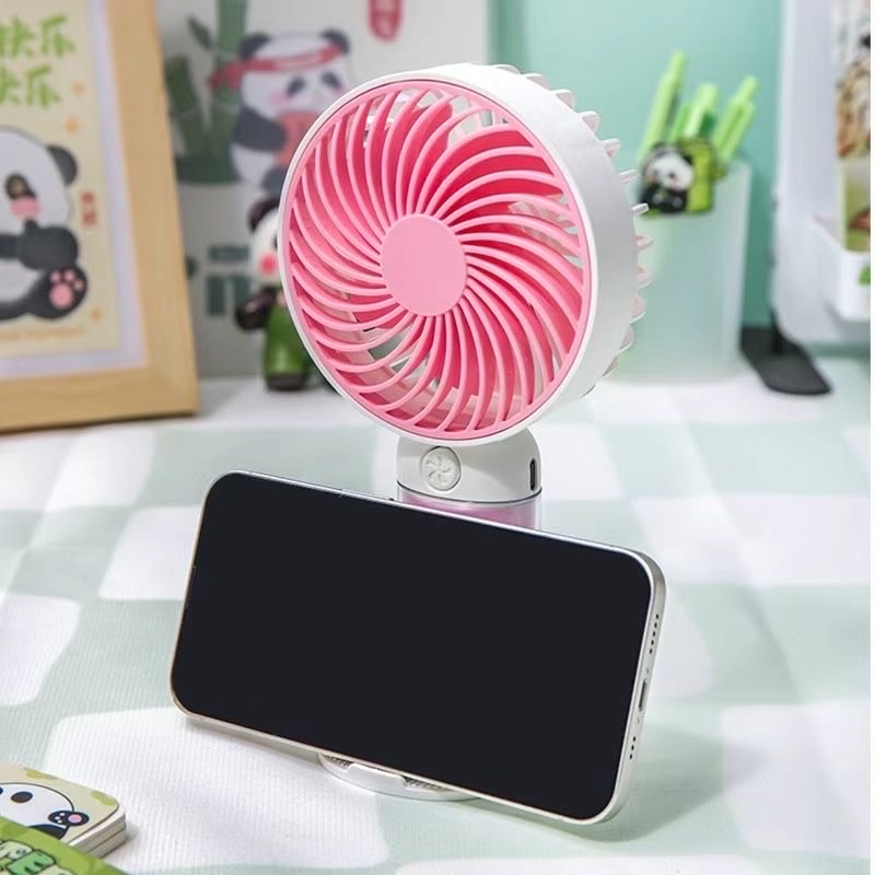新品La布布 热销网红款，手持风扇 手机支架 三档风速 多种颜色可混装 Type C充电口详情图6