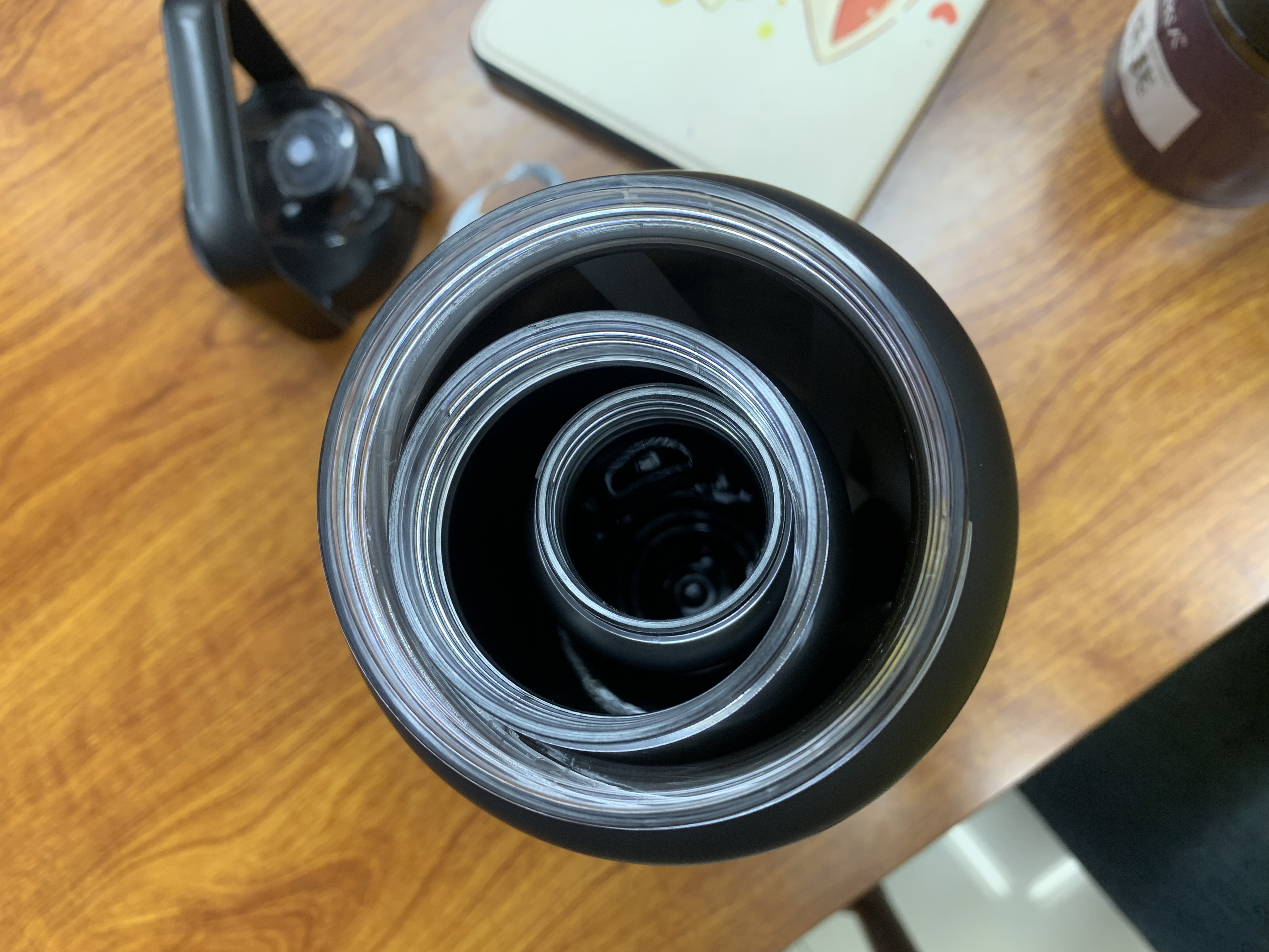 三件套水杯黑色，300毫升，750毫升，2000毫升，塑料水杯塑料杯塑料杯子，提手大容量水杯，外出带吸管直饮详情图8