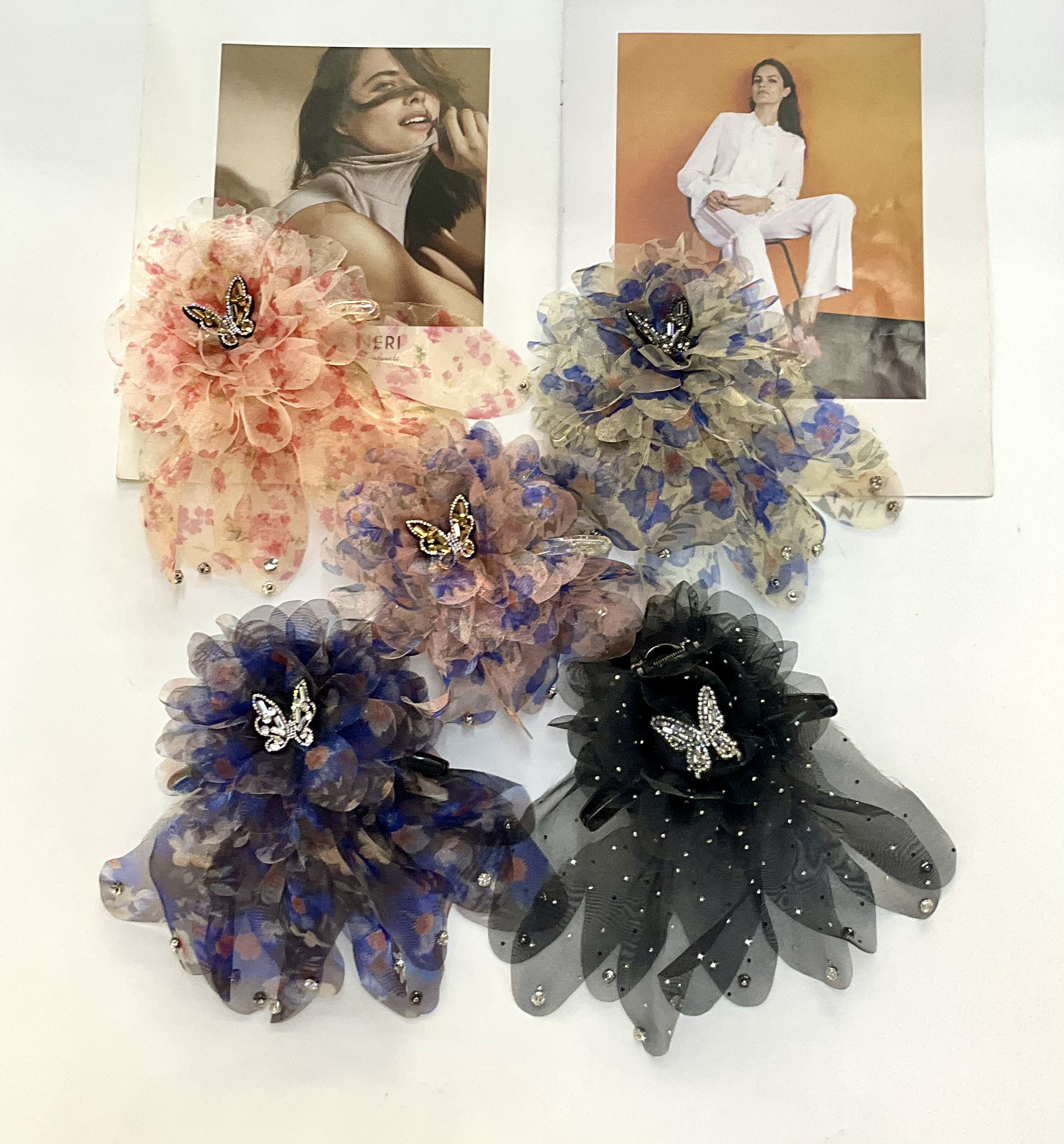 The "National Trend" series features simple diamond-dot BB clips, scratch-off clips, fashionable and versatile hair clips, and exquisite hair accessories for women detail image 6