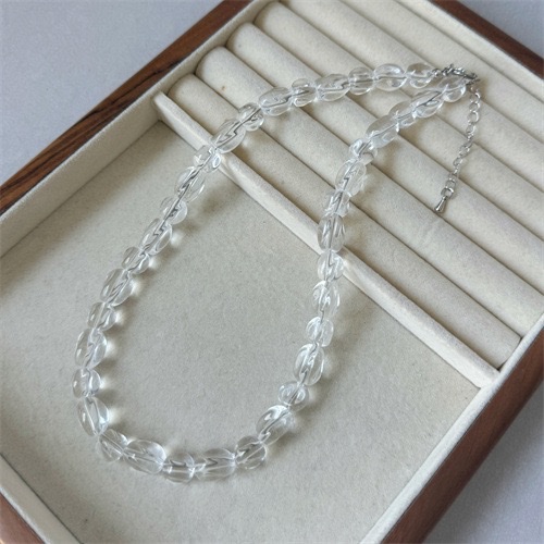 韩国东大门不规则水晶串珠项链手链轻奢小众设计高级感玻璃锁骨链